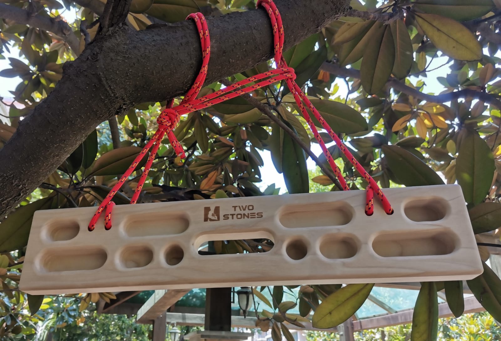 Two Stones Portable Hangboard | Rock Climbing Hangboard | Hang Board for Climbing | Rock Climbing Gifts for Rock Climbers for Climbers | Bouldering Gifts customer photo 1