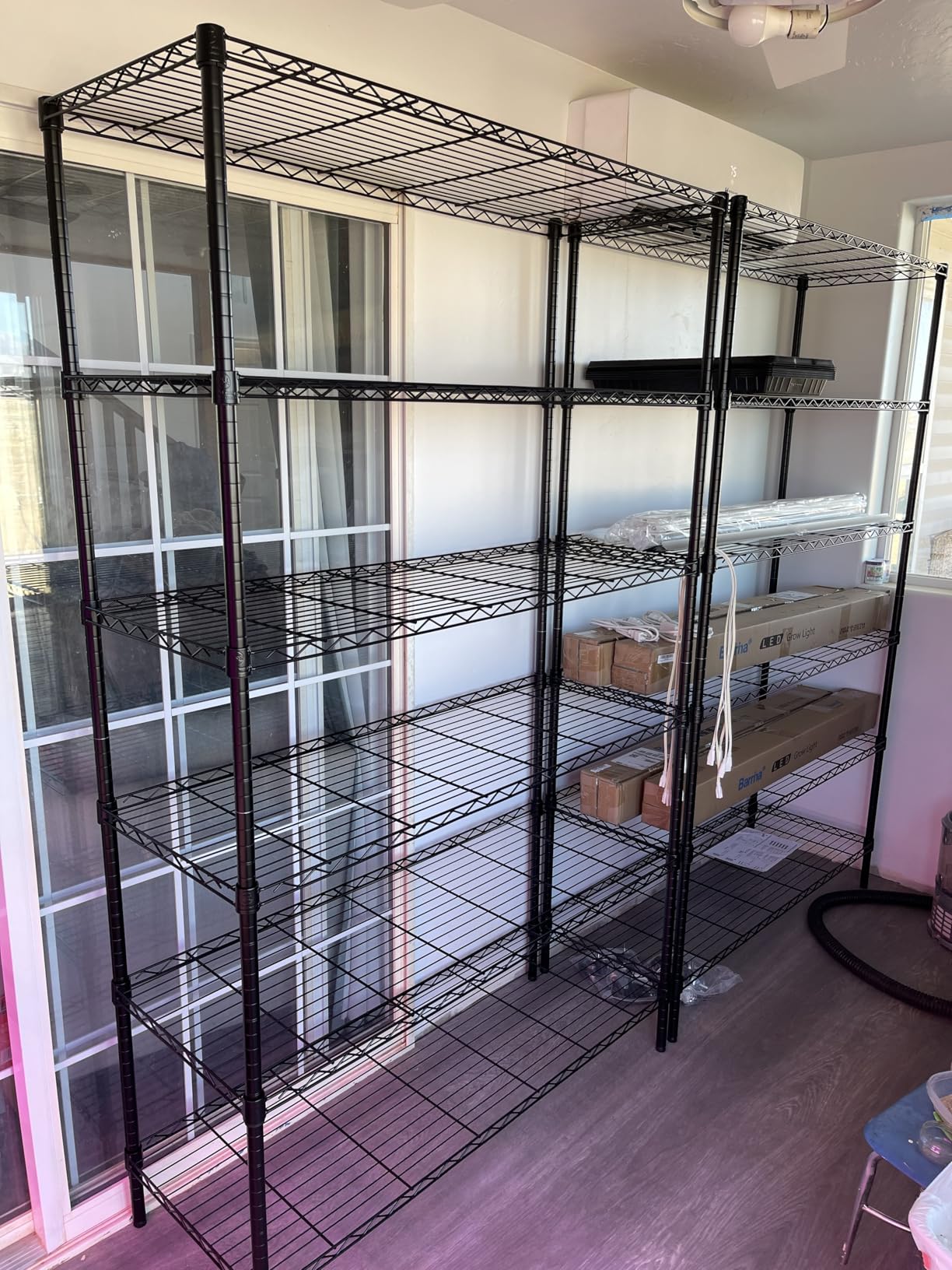 FDW 6-Tier Wire Shelf with Wheels, 45
