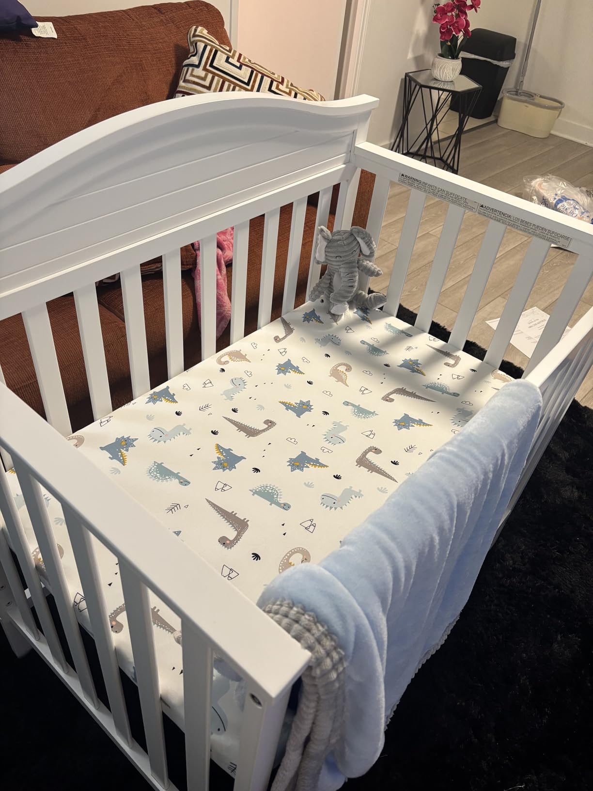 Graco Stella 4-in-1 Convertible Mini Crib with Bonus Mattress, Pebble Gray | GREENGUARD Gold Certified, Converts to Daybed and Twin-Size Bed, 2.75-in Mini Crib Mattress Included, Ideal for Small Spaces customer photo 1