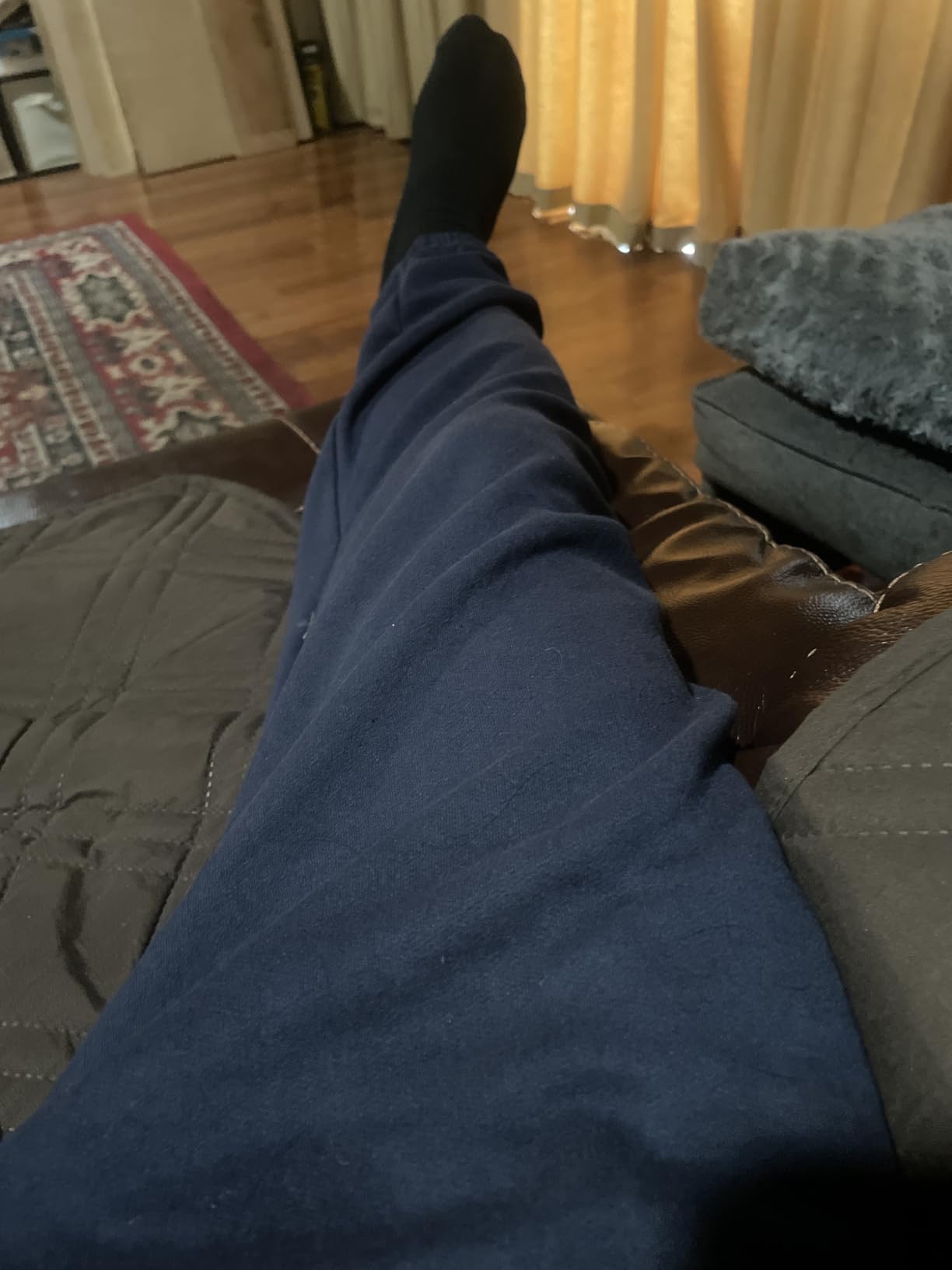 Fruit of the Loom Eversoft Fleece Elastic Bottom Sweatpants with Pockets, Relaxed Fit, Moisture Wicking, Breathable customer photo 1