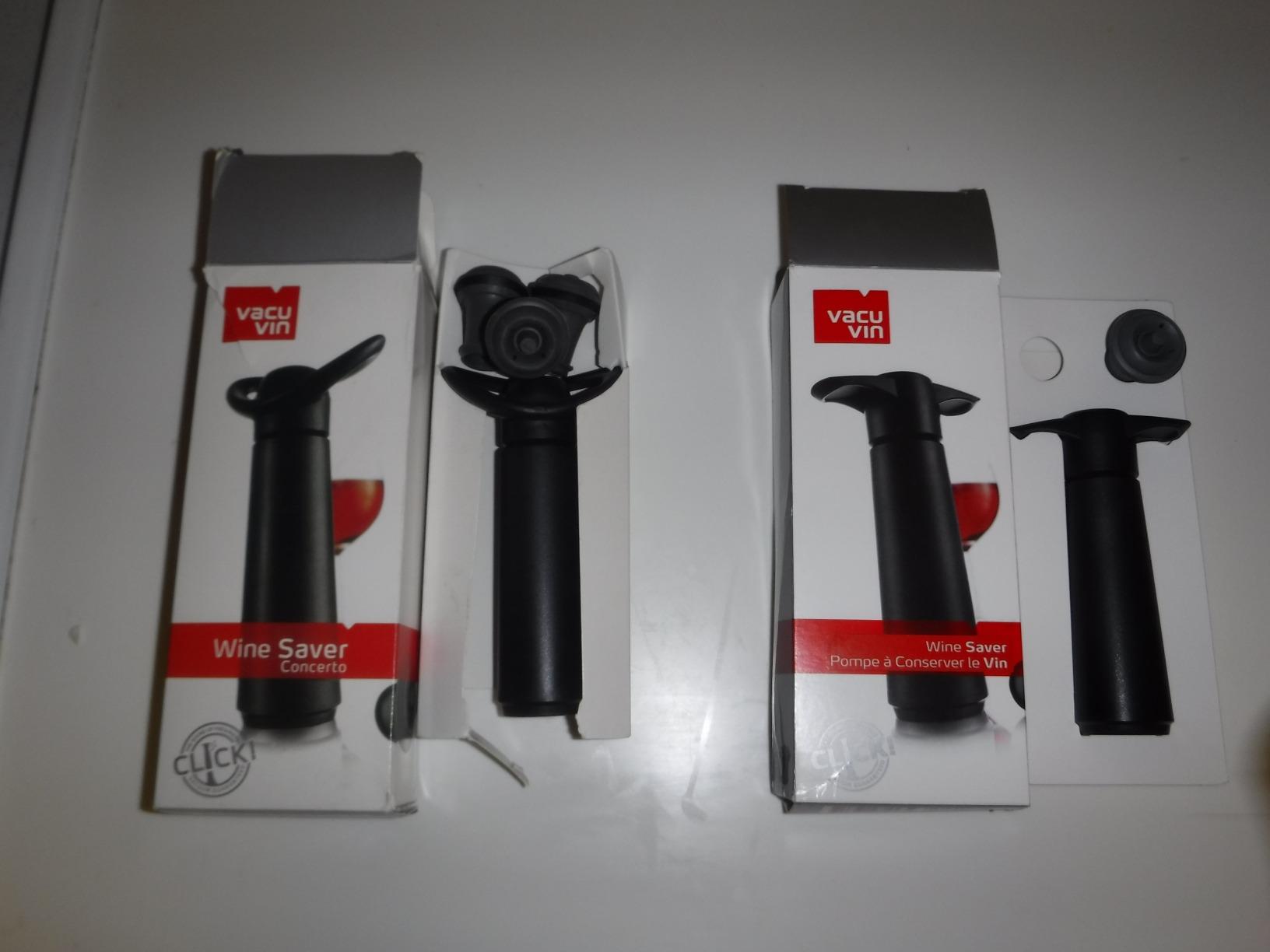 Vacu Vin Concerto Wine Saver Pump - Wine Bottle Stopper with 2 Vacuum Stoppers - Preserver Wine Stopper for Red or White Wine - Wine Accessories to Keep Wine Fresh - Black customer photo 1