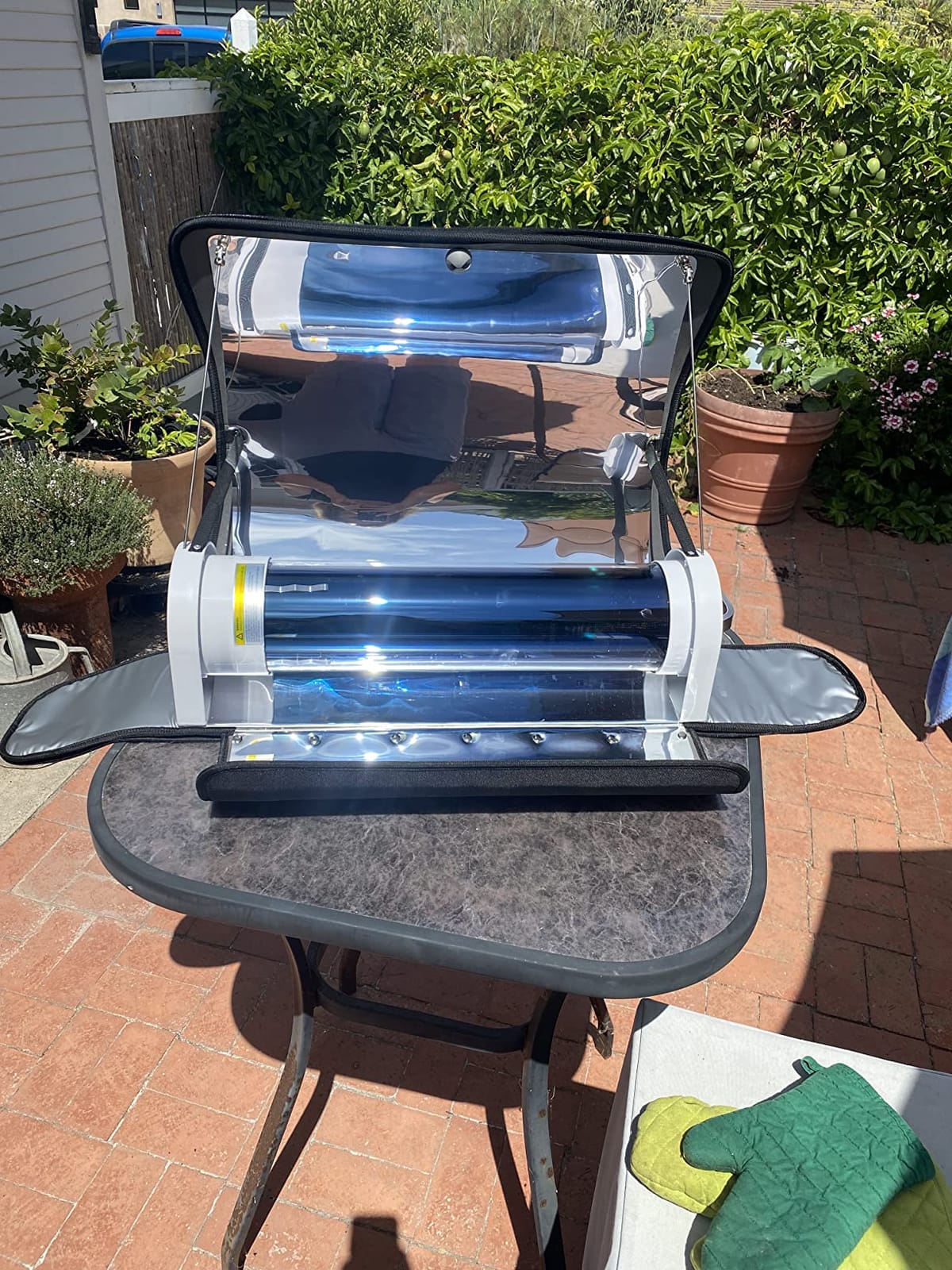 Solar Oven Portable Oven-4.5L Large Capacity Solar Cooker Outdoor Oven Camping Stove with Thermometer For 2-3 People Backpacking Hiking Family Party customer photo 2