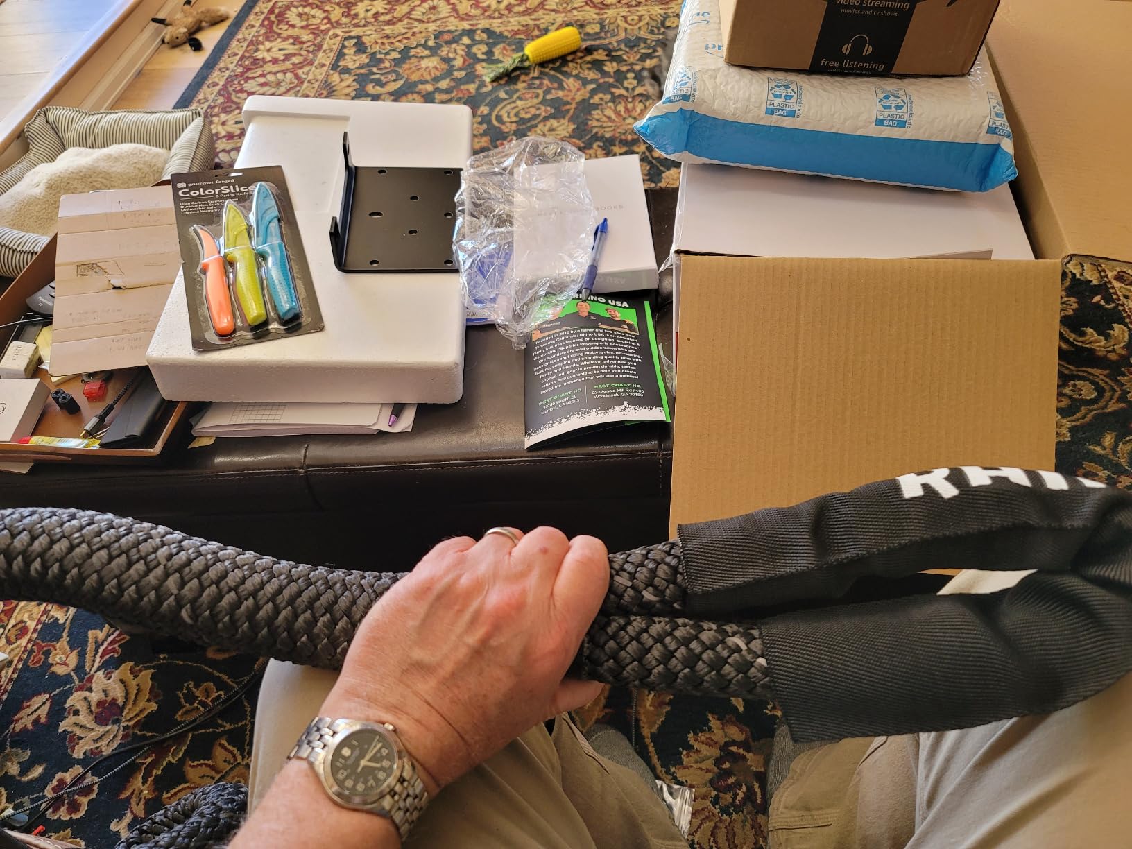 Rhino USA Kinetic Recovery Rope, 1in x 30ft - Heavy Duty Snatch Strap | Shock-Absorbing Stretch for Smoother Pulls. Tow Rope/Snatch Strap for Truck, Jeep, UTV & ATV Off-Road Recovery. Gray customer photo 2