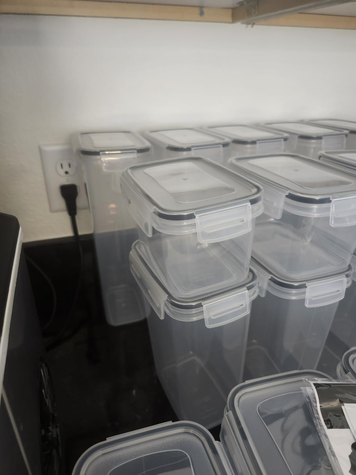 Vtopmart Airtight Food Storage Containers with Lids, 24 pcs, Black | For Cereal Pasta Snack Flour Sugar, BPA Free, Airtight Seal, Multiple Sizes, Dishwasher Safe (Not Lids), Includes 24 Labels customer photo 1