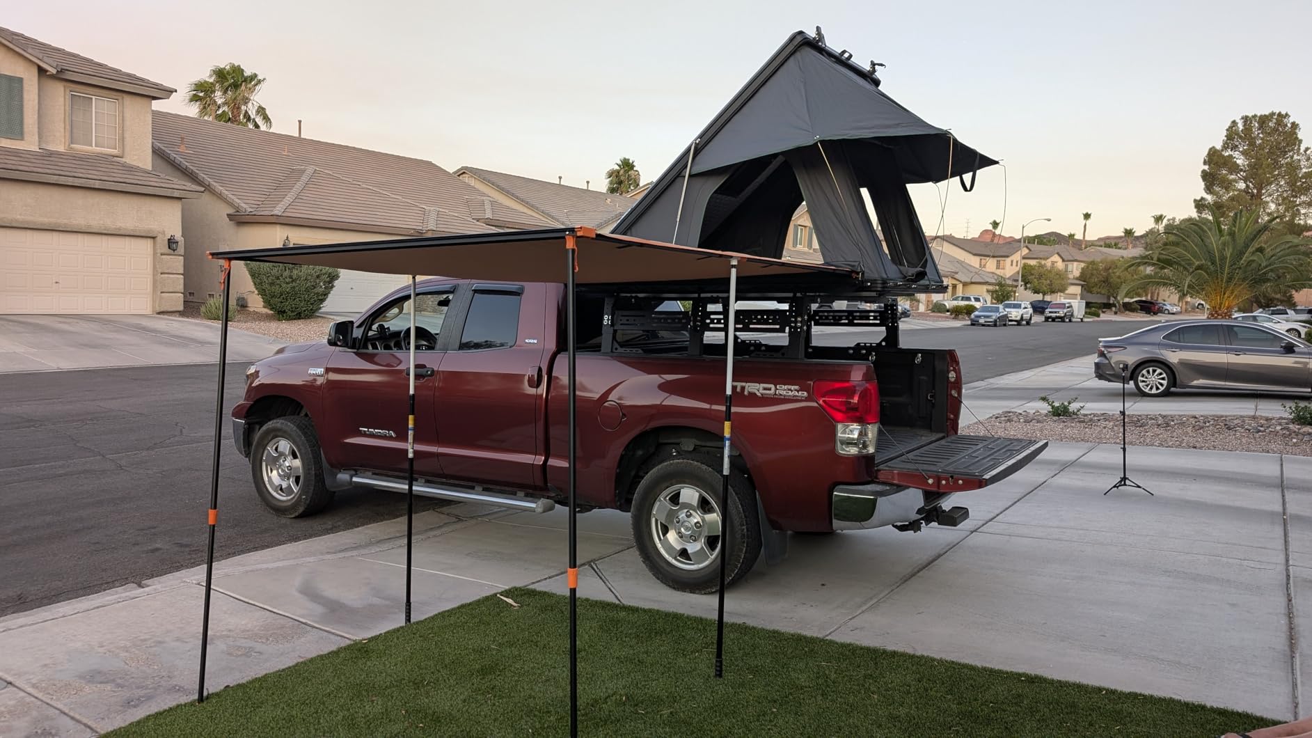 ALL-TOP Vehicle Awning 6.6'x8.2' Roof Rack Pull-Out Sun Shade UV50+, Weatherproof 4x4 Side Awning for Camping & Overland (Hardware Included) customer photo 2