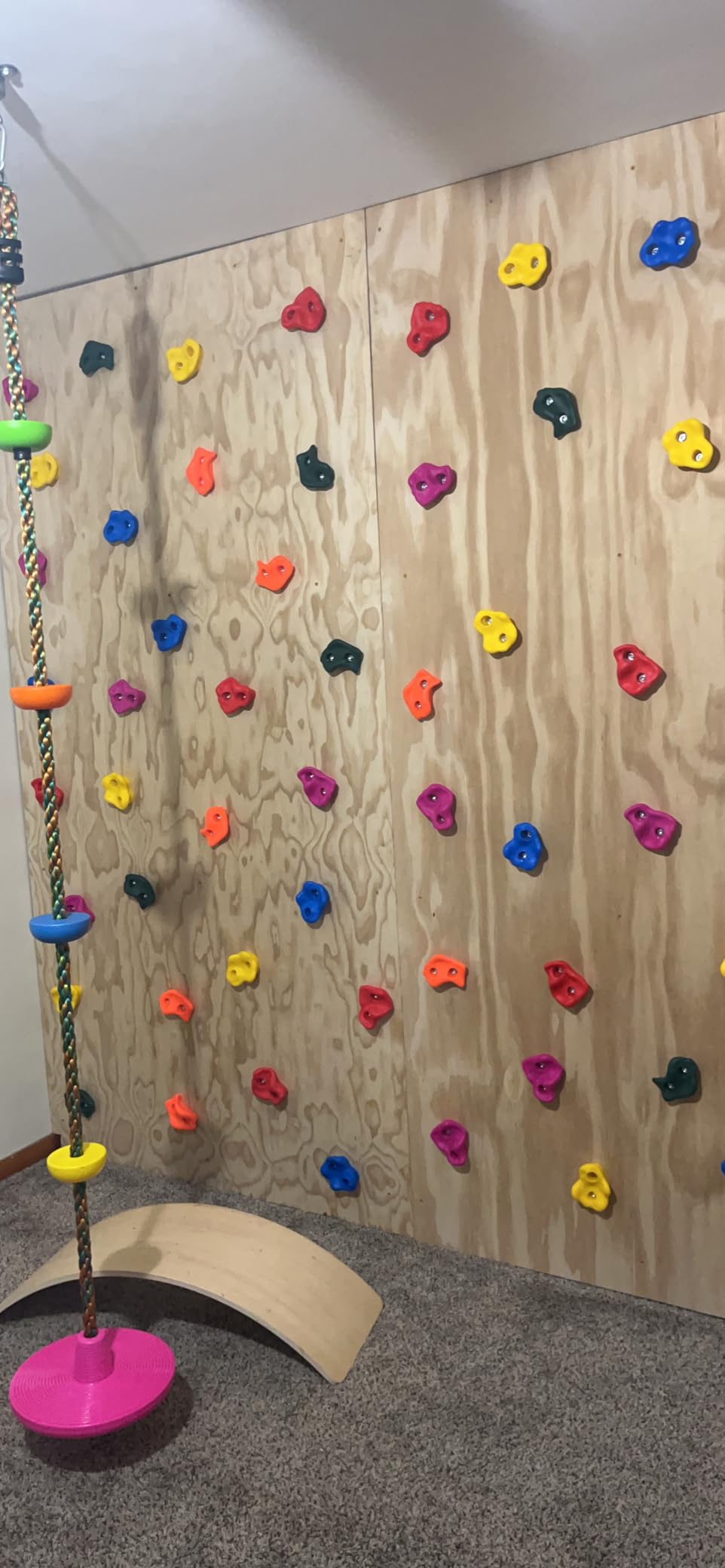 Trymaker Rock Climbing Holds, 15PCS Climbing Wall for Kids (Large Size) | Climbing Set for Kids & Adult Indoor and Outdoor customer photo 1