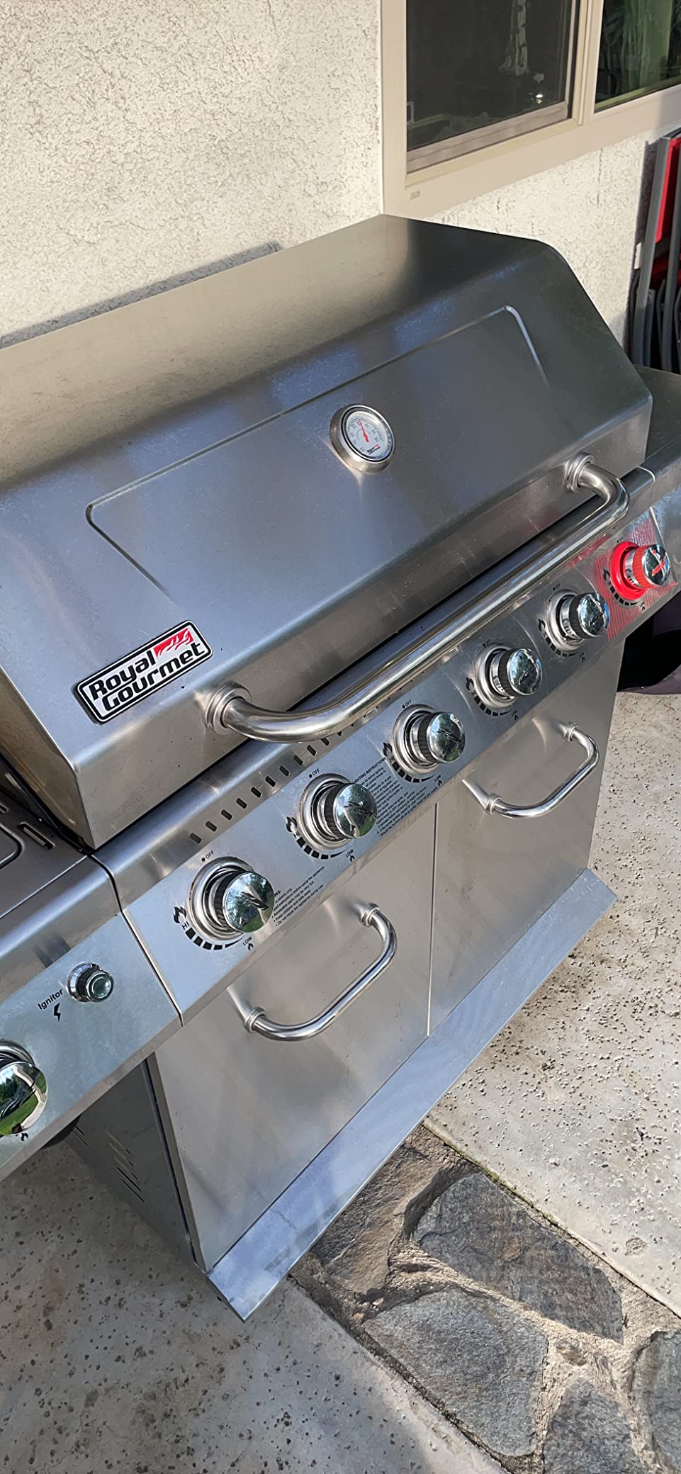 Royal Gourmet GA6402S 6-Burner Propane Gas Grill with Side Burner, Silver customer photo 1