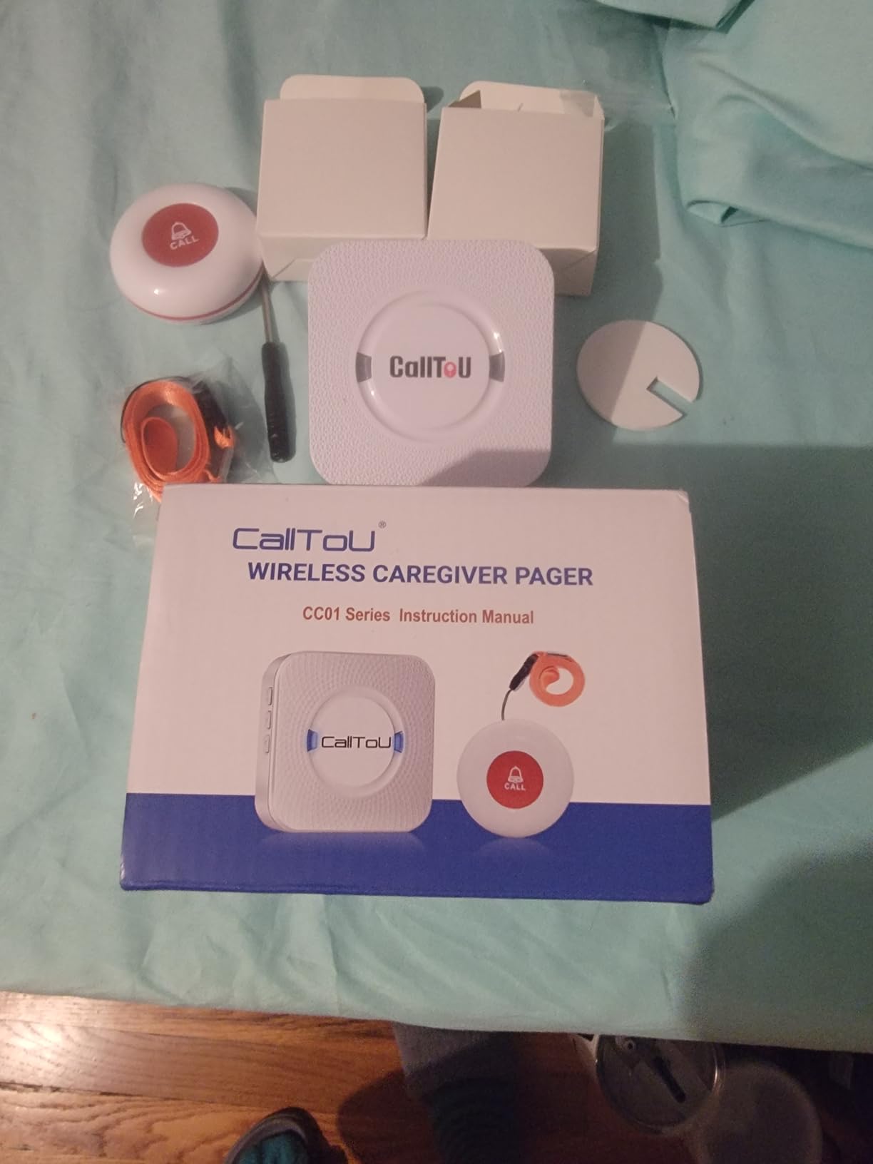 CallToU Caregiver Pager Wireless Alert Button Home Wireless Intercom System, Walkie Talkies for Seniors Long Range Room Intercoms 2 Way Radio for Elderly/Patient/Adults/Home/Office customer photo 2