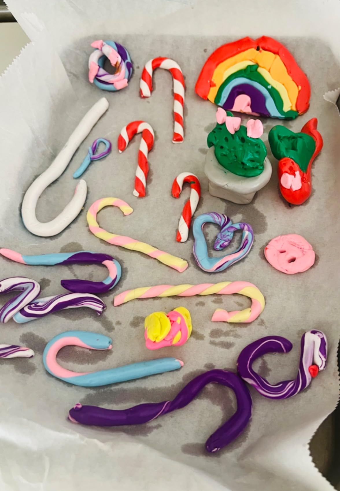 CyAJM Polymer Clay 50 Colors Oven Bake Modeling Clay Kit with Jewelry Tools | 50 blocks of oven-bake clay + jewelry findings, mold and tools - make earrings, charms and magnets in one DIY kit customer photo 2