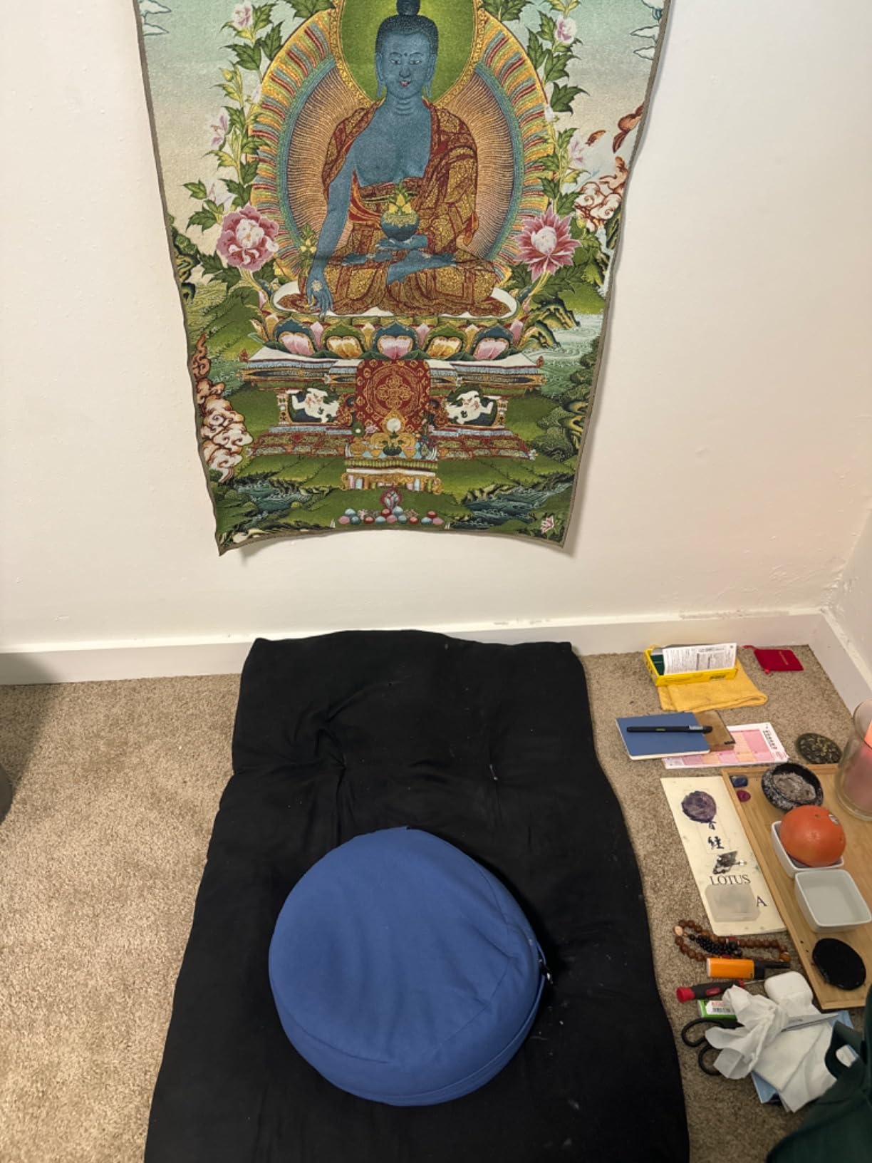 Retrospec Sedona Meditation Cushion, Buckwheat Pillow, Meditation Pillow customer photo 2