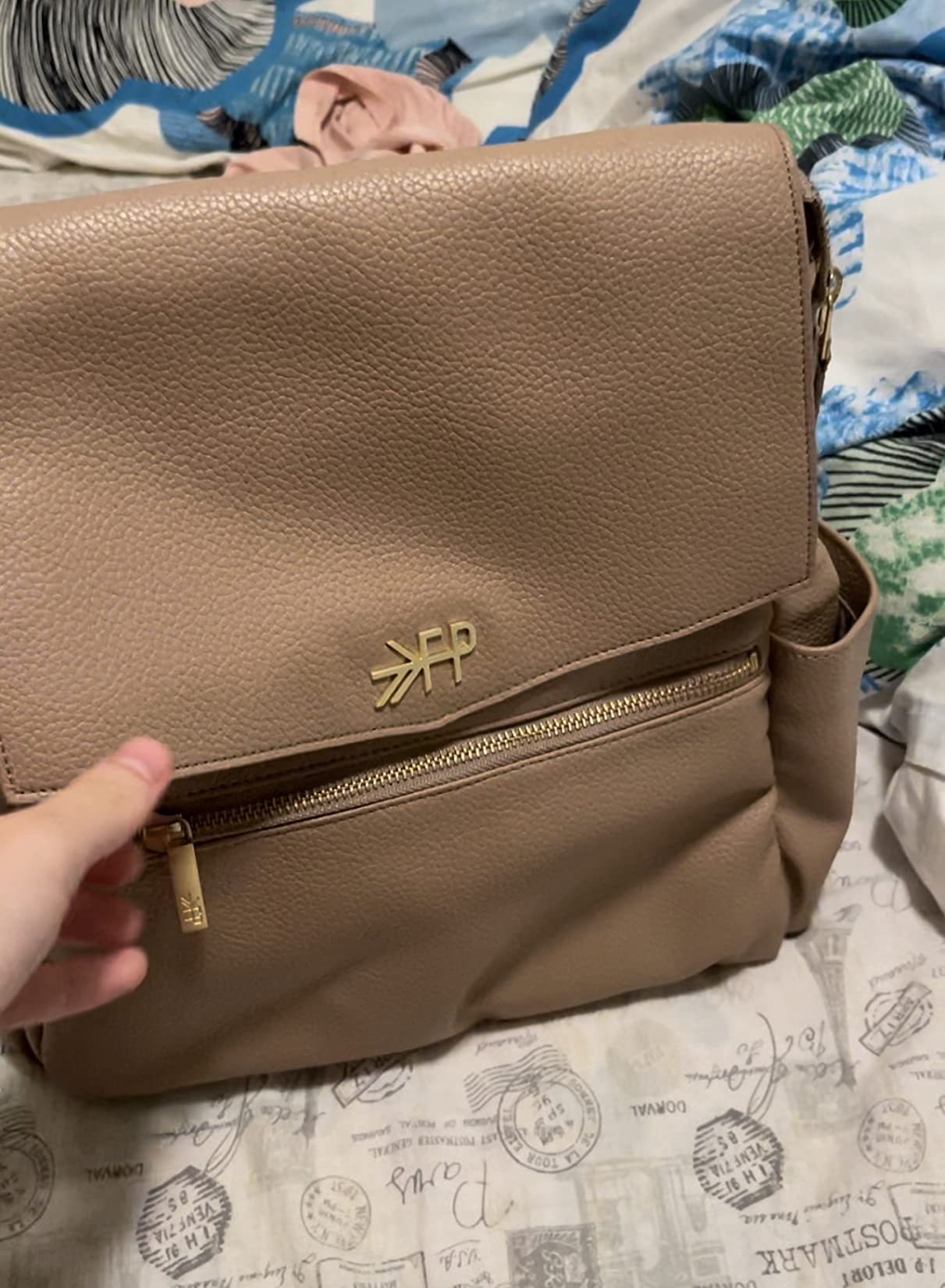 Freshly Picked Mini Diaper Bag II Backpack - Premium Vegan Leather Small Baby Bag without Changing Pad, Compact, Lightweight & Stylish for Moms On-the-Go, Aspen customer photo 2