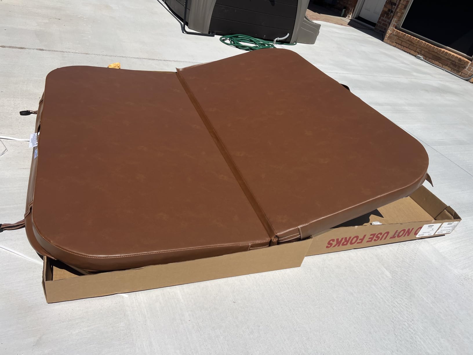 MySpaCover Custom-Made Hot Tub and Spa Cover Replacement | High-Density EPS Foam Insulation | HydroTex 600D or Marine Vinyl | Any Shape and Size up to 96 x 96 in. | 5-Year Warranty customer photo 1
