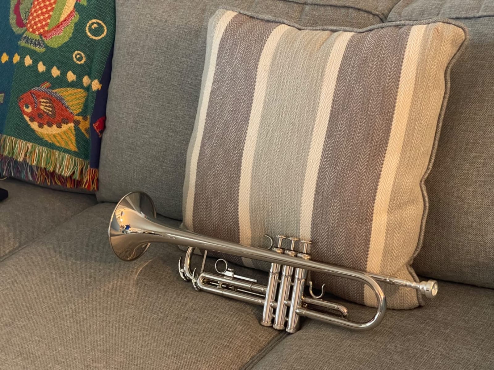 Student Bb Trumpet, Gold Finish Brass for School Band Orchestra Beginners customer photo 2