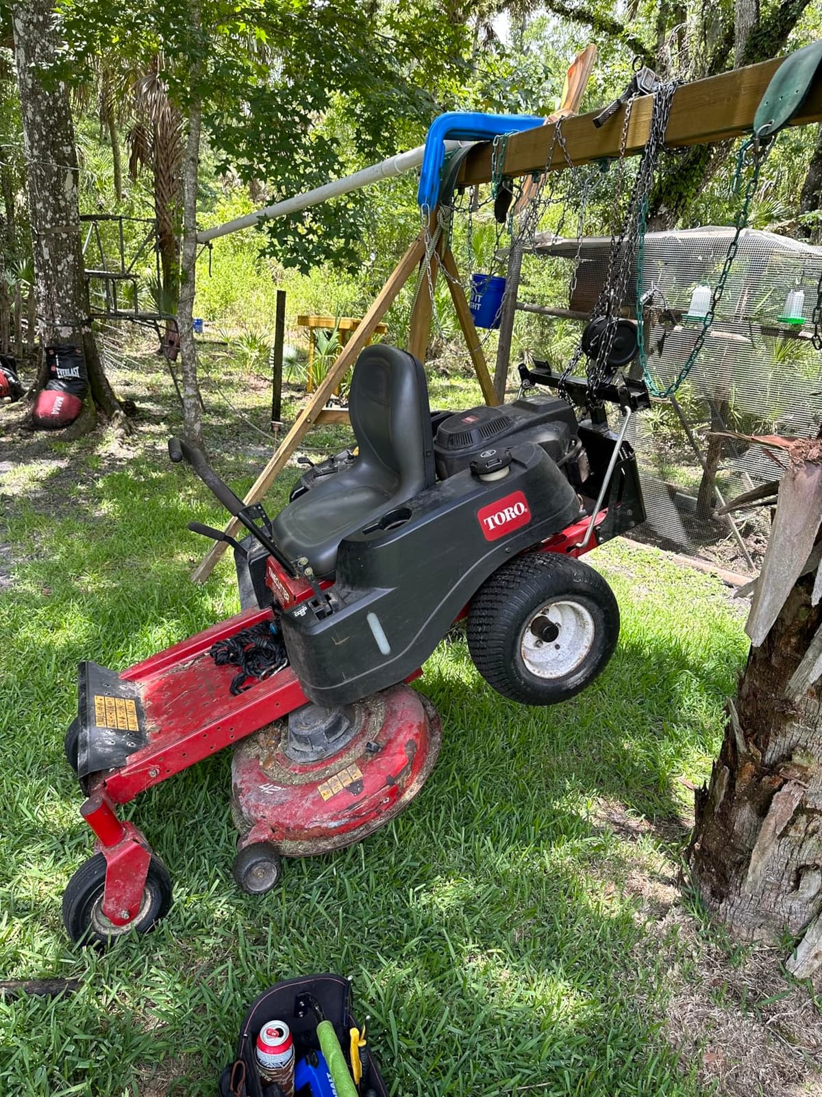 Manual Chain Hoist | 1 Ton/2000 lbs Capacity | 10' Lift | 2 Hooks | Manual Hand Lift Steel Chain Block Hoist (1T) customer photo 1