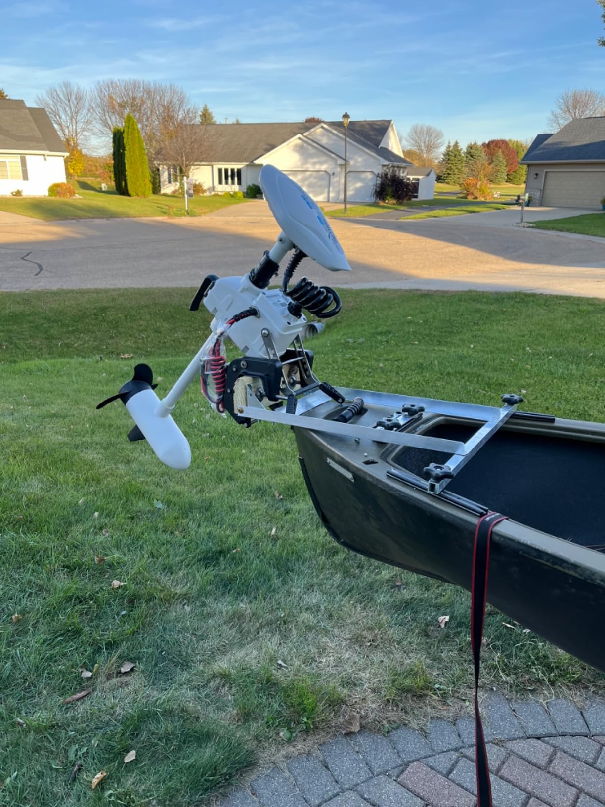 AQUOS Haswing CaymanT 12V 55LB 26in. Shaft Transom Electric Trolling Motor - Includes Wireless Remote for Fishing Boats in Saltwater & Freshwater customer photo 1