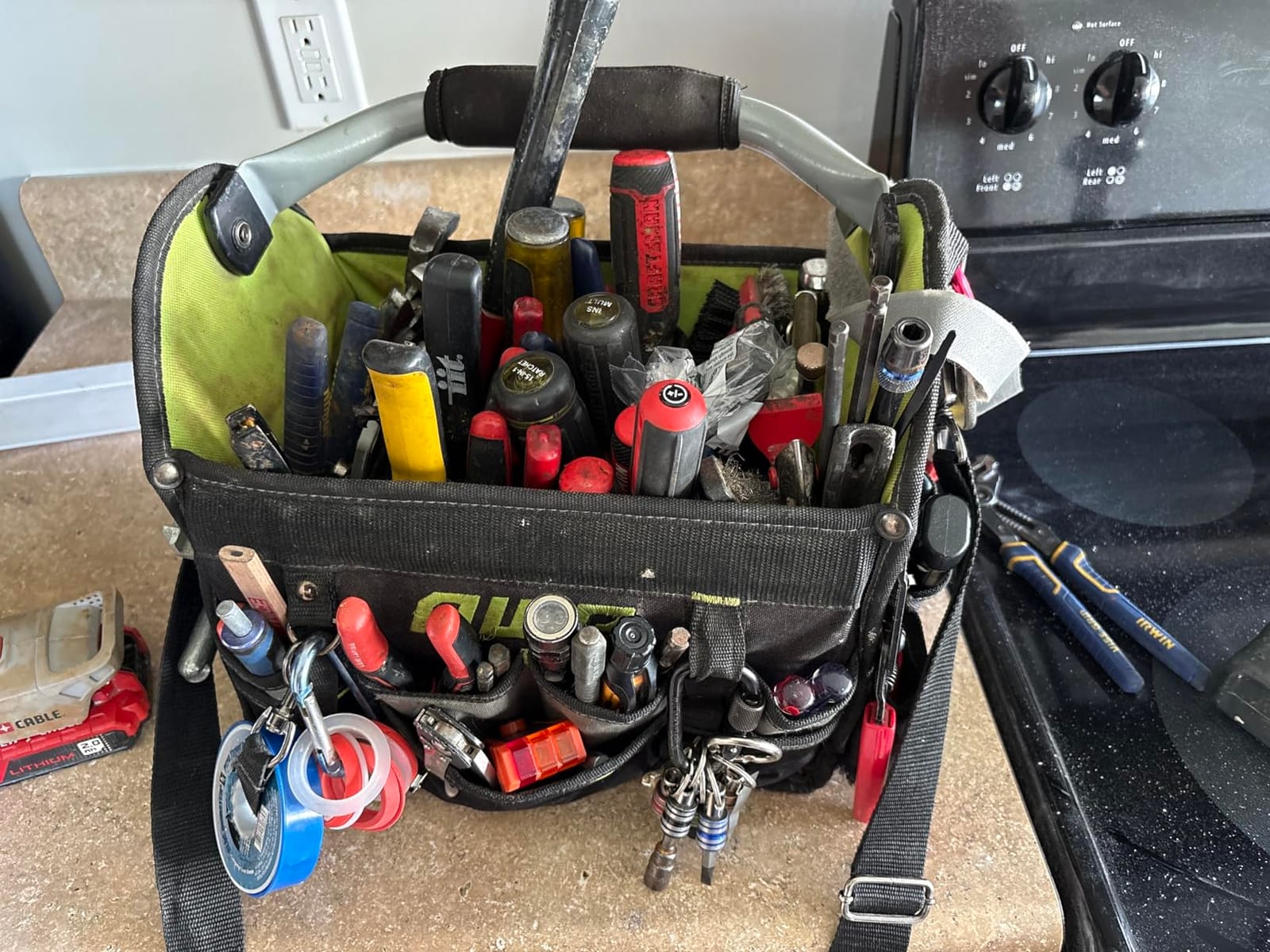 AWP Tool Bags, Premium Tool Bag, Black, Durable Tool Tote, for Professionals and Contractors customer photo 1