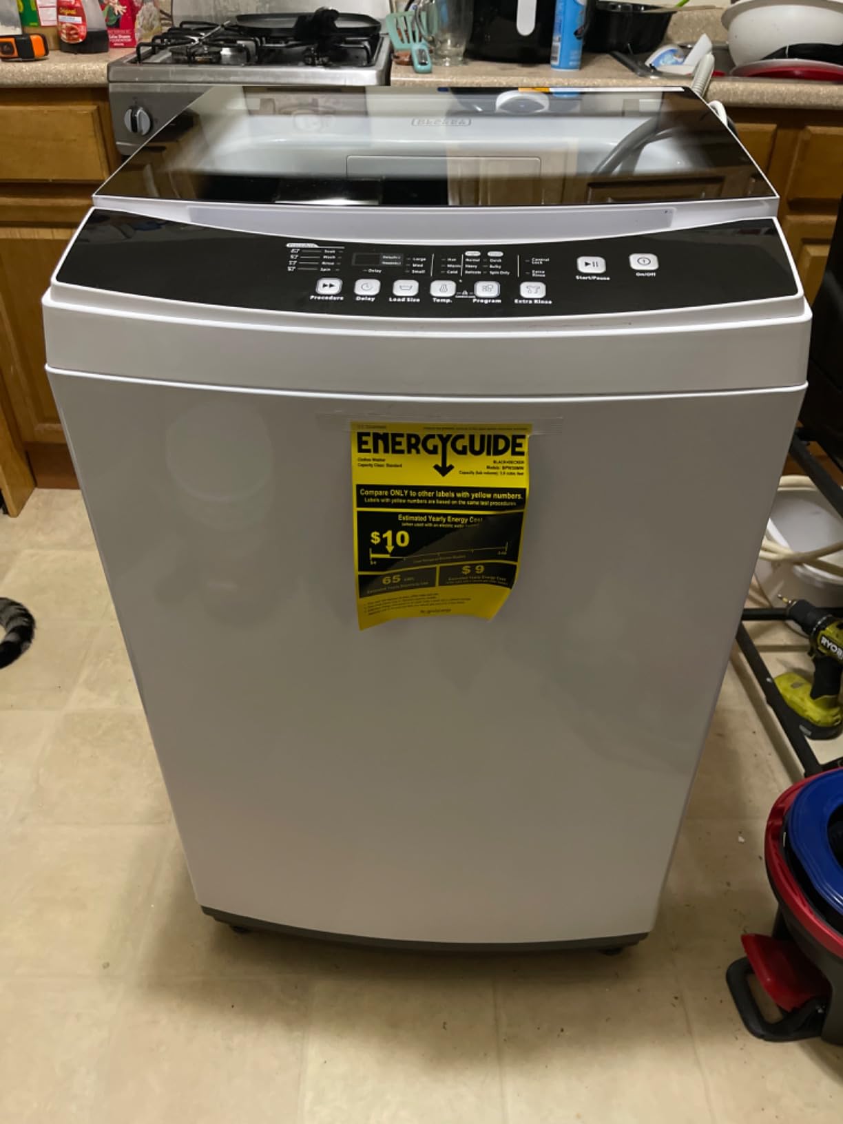 BLACK+DECKER 3.0 Cu. Ft. Portable Washer, 26.5 lb. Capacity, BPW30MW, White | 26.5 lb. Capacity Washing Machine, 6 Cycles, Quick Connect Sink Adapter and Drain Hose Included, Transparent Lid customer photo 2