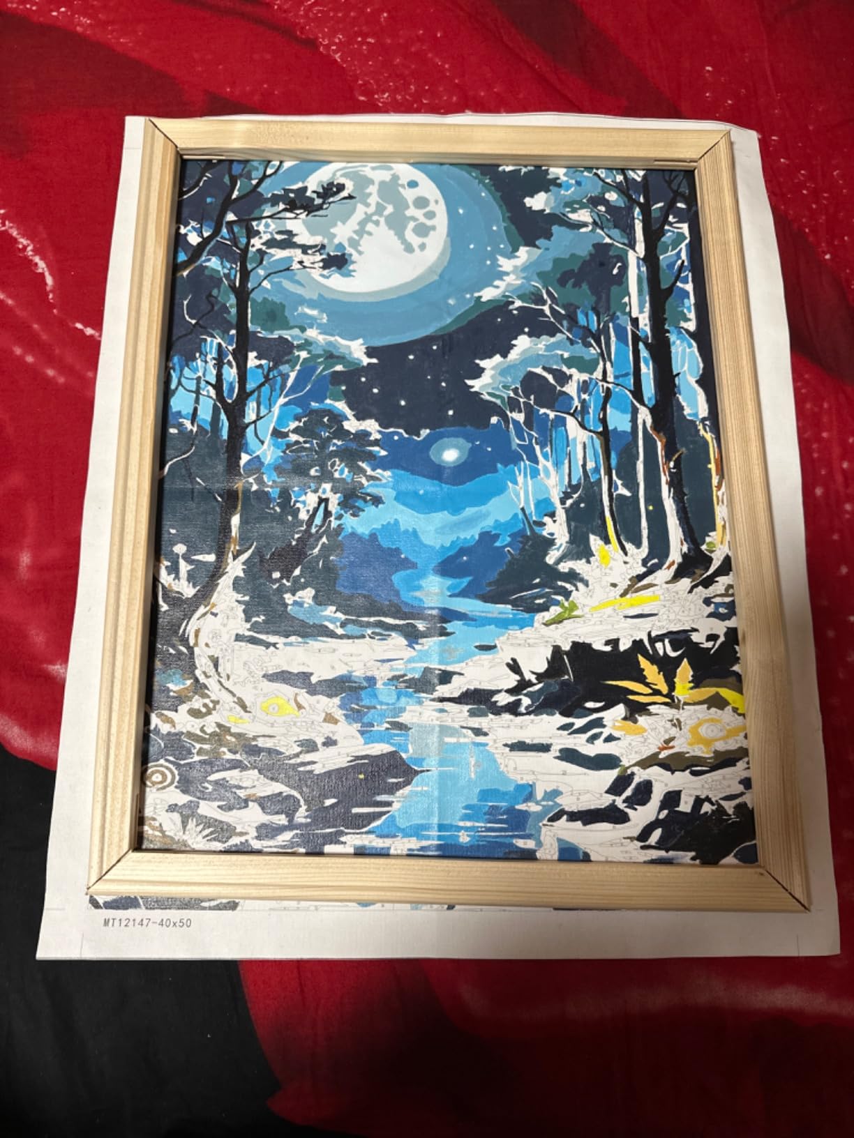 EVNEED DIY Canvas Stretcher Bars 16x20 Inch Canvas Frame - Easy to Assemble, Gallery Wrap Oil Frame Kits customer photo 2