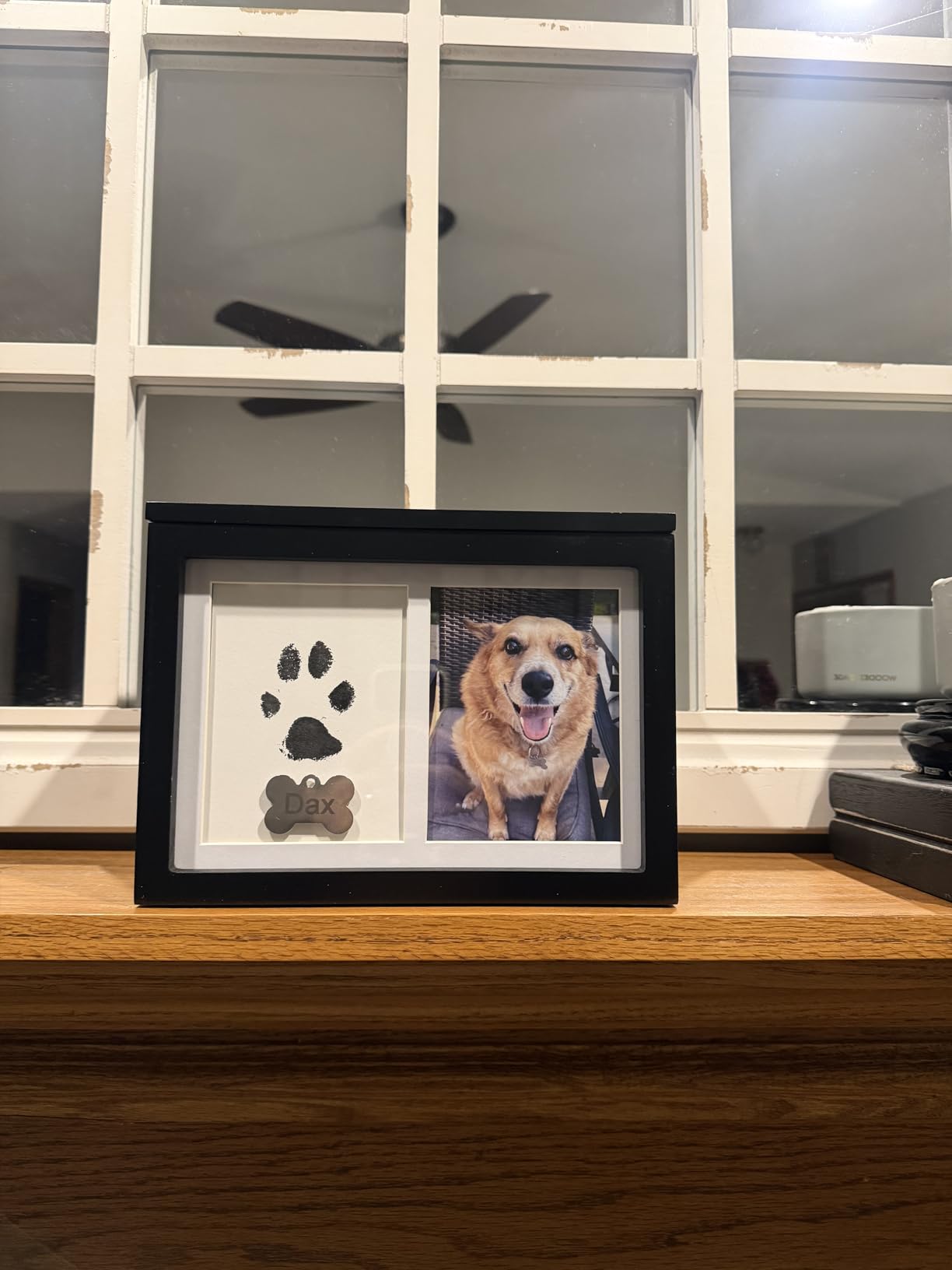 Chasing Tails Large Dog Urn for Ashes | Pet Memorial Keepsake Photo Box customer photo 2