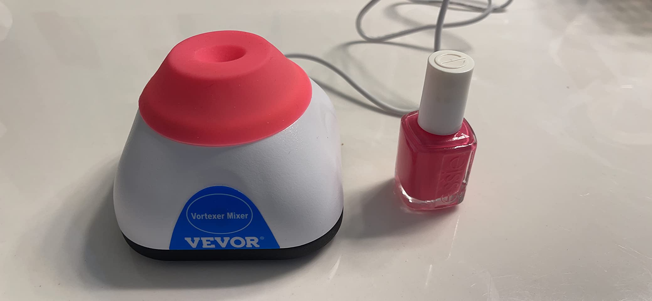 VEVOR Vortex Mixer, 3000RPM Mini Vortex Mixer Shaker, Touch Function Scientific Lab Vortex Shaker, Mix Up to 50ML, 6mm Orbital Diameter for Test Tube, Nail Polish, Eyelash Adhesives, Paint customer photo 2