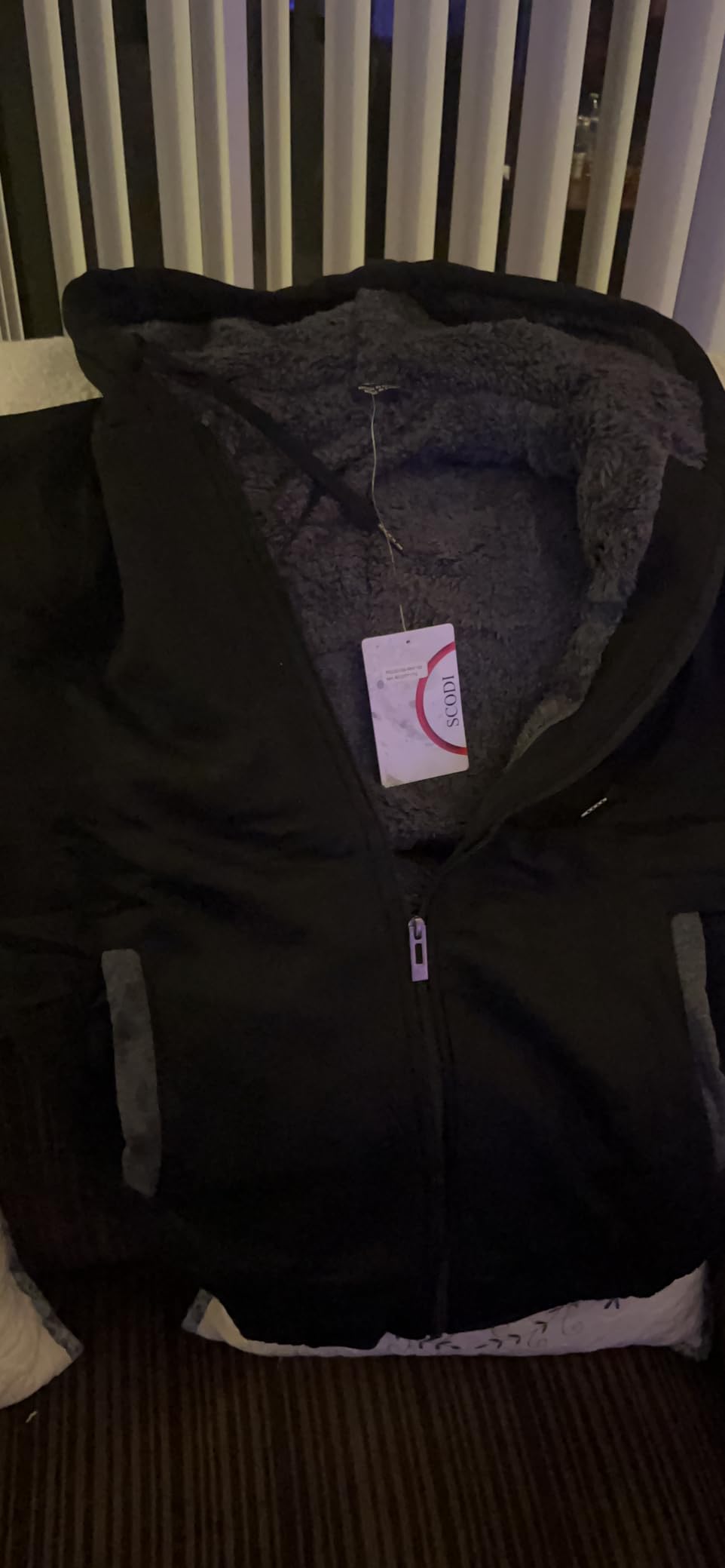 SCODI Hoodies for Men Heavyweight Fleece Sweatshirt - Full Zip Up Thick Sherpa Lined Hooded Jacket customer photo 2