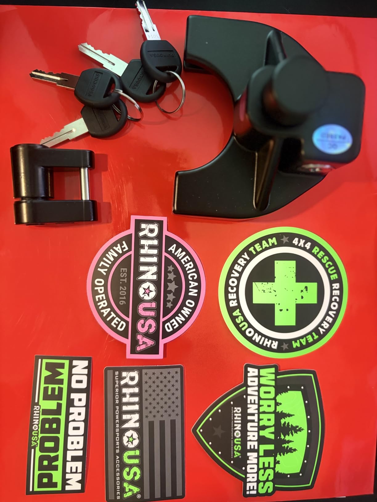Rhino USA Trailer Hitch Lock Kit (for 2