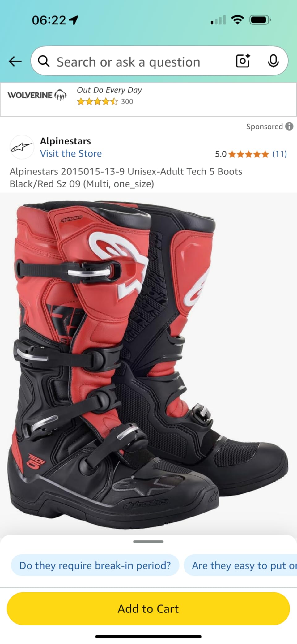 Alpinestars Tech 5 Motocross Boots customer photo 1
