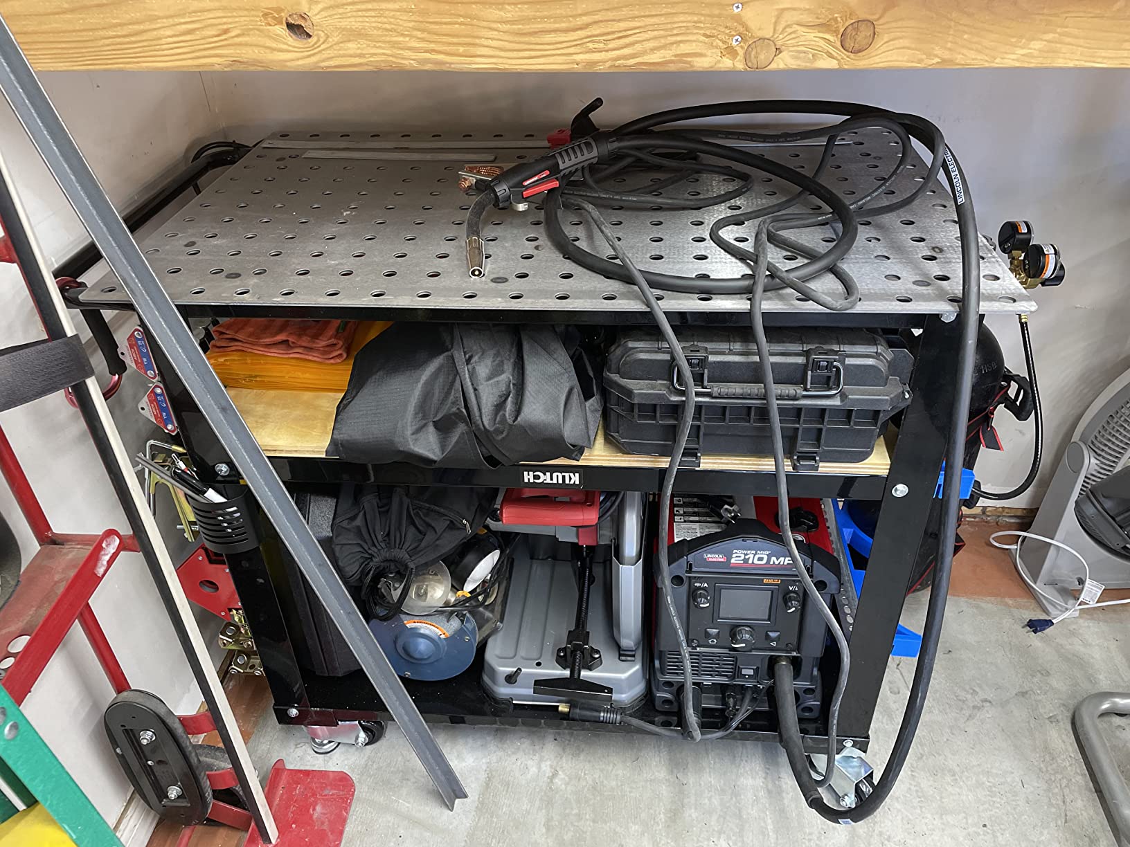 Klutch Mobile Welding Table, Welding Tools Metal Fit-Up Kit with Firm Grip Handle and Heavy-Duty Swivel Casters, Welding Equipment Welding Table Top customer photo 1