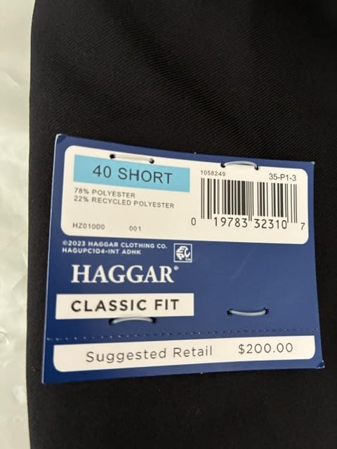 Haggar Men's Classic Fit Smart Wash Suit Separate Pants & Jackets customer photo 1