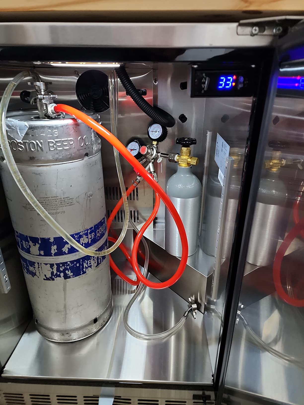 ICEJUNGLE Full Size Kegerator Outdoor Dual Tap Draft Beer Dispenser customer photo 1