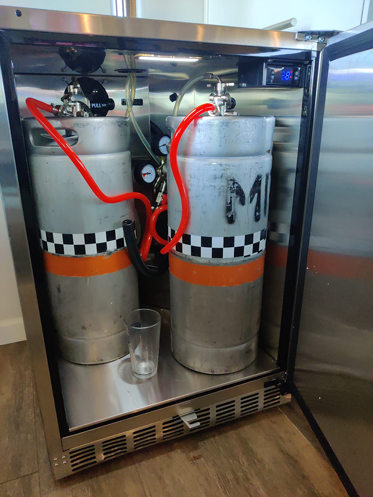 ICEJUNGLE Full Size Kegerator Outdoor Dual Tap Draft Beer Dispenser customer photo 2