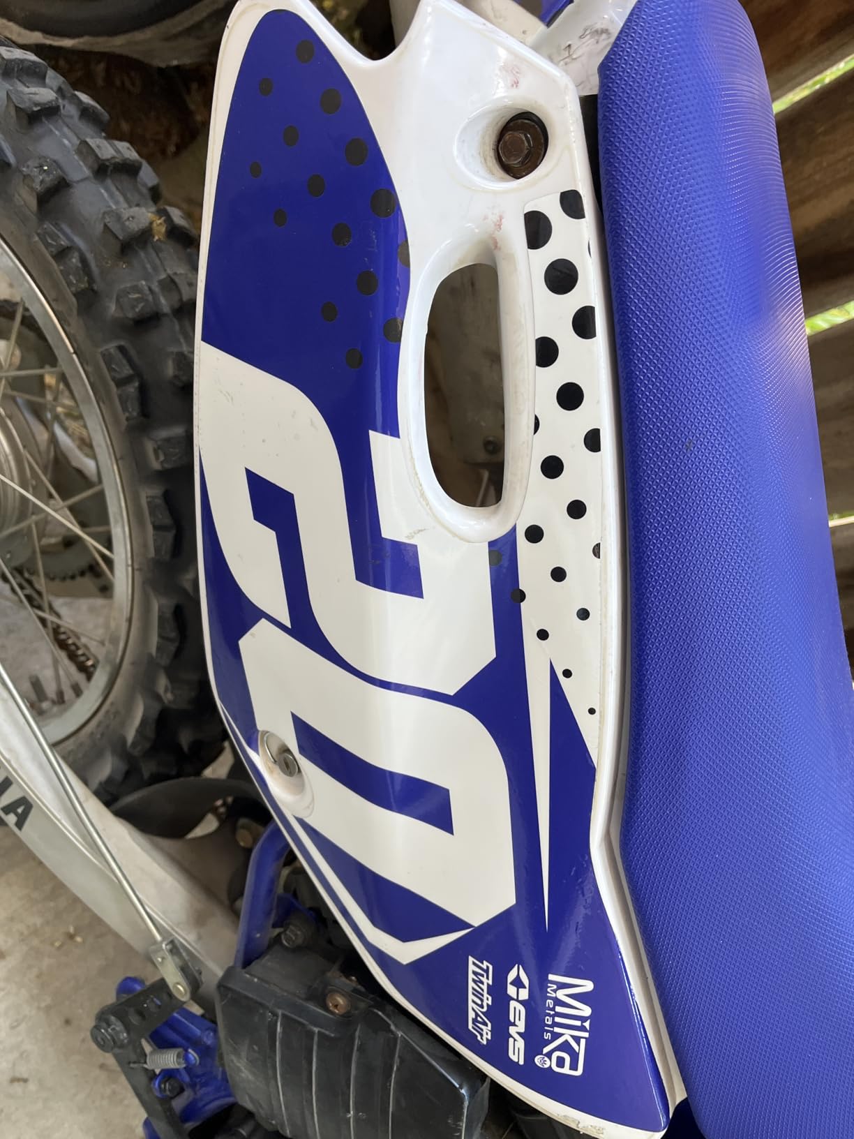 Graphics Kit for Yamaha Yamaha TTR125 (2000-2007) SPEAR Series Blue 9 Mil - Easy Go - Dirt pit bike motorcycle stickers, dirtbike racing automotive decal motocross accessories no-plastics customer photo 1