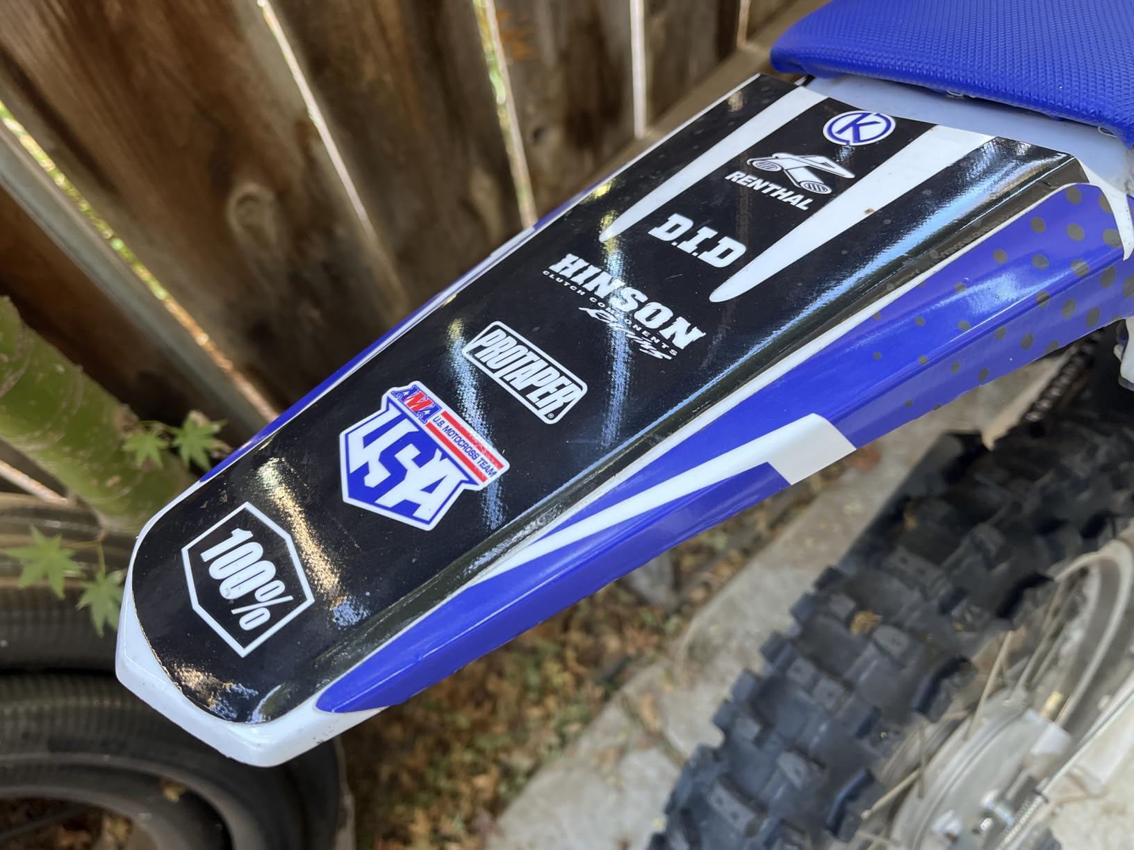 Graphics Kit for Yamaha Yamaha TTR125 (2000-2007) SPEAR Series Blue 9 Mil - Easy Go - Dirt pit bike motorcycle stickers, dirtbike racing automotive decal motocross accessories no-plastics customer photo 2