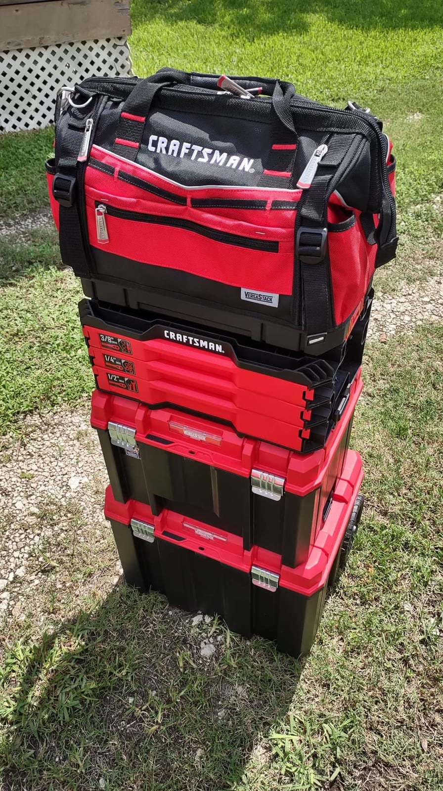 CRAFTSMAN VERSASTACK Zippered Tool Bag, 31 Pocket Organizer, Heavy Duty Tool Tote (CMST17622) customer photo 1