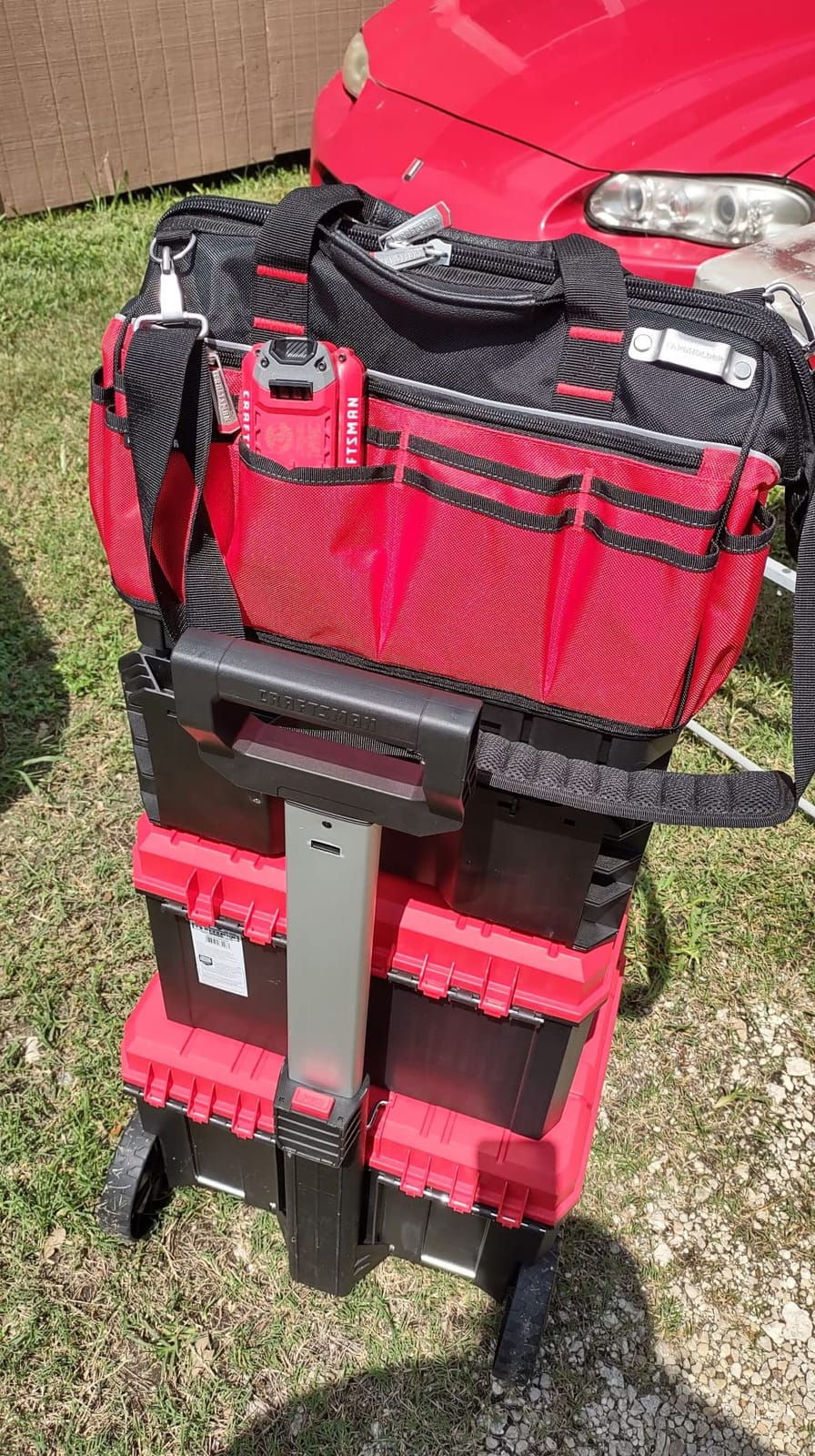CRAFTSMAN VERSASTACK Zippered Tool Bag, 31 Pocket Organizer, Heavy Duty Tool Tote (CMST17622) customer photo 2