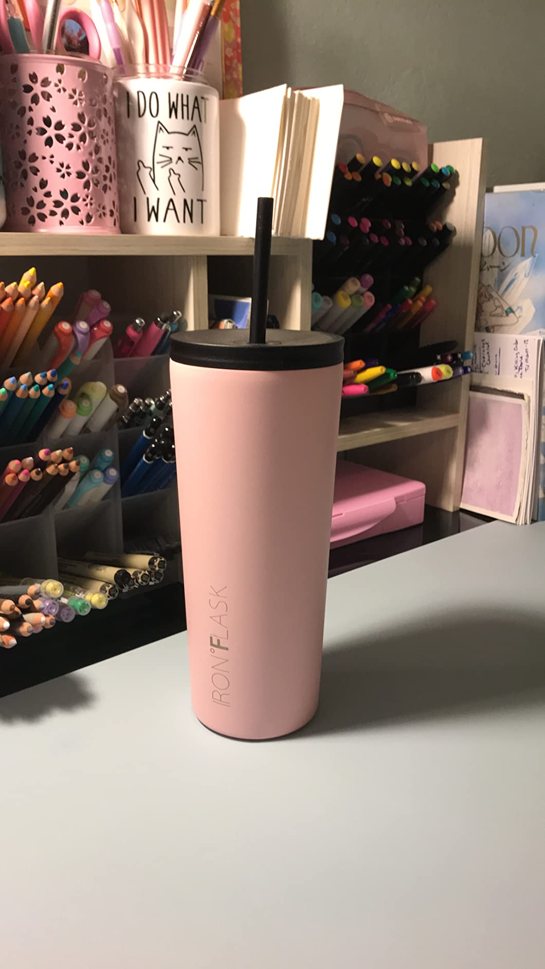 IRON °FLASK 24 oz Classic Insulated Tumbler | Vacuum Insulated Stainless Steel Tumbler with Solid Lid - Double Walled Travel Cup, Sweat Free, BPA Free (Dark Rainbow) customer photo 1