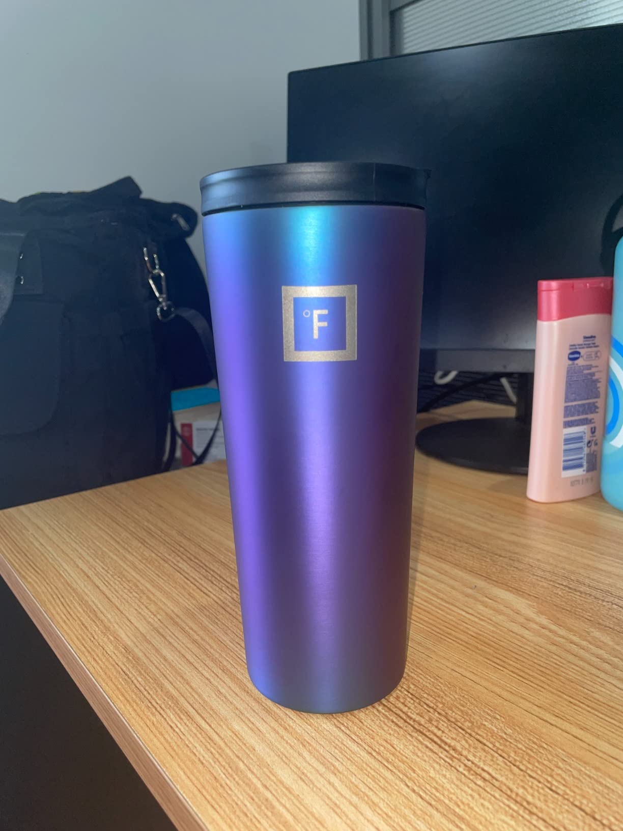 IRON °FLASK 24 oz Classic Insulated Tumbler | Vacuum Insulated Stainless Steel Tumbler with Solid Lid - Double Walled Travel Cup, Sweat Free, BPA Free (Dark Rainbow) customer photo 2