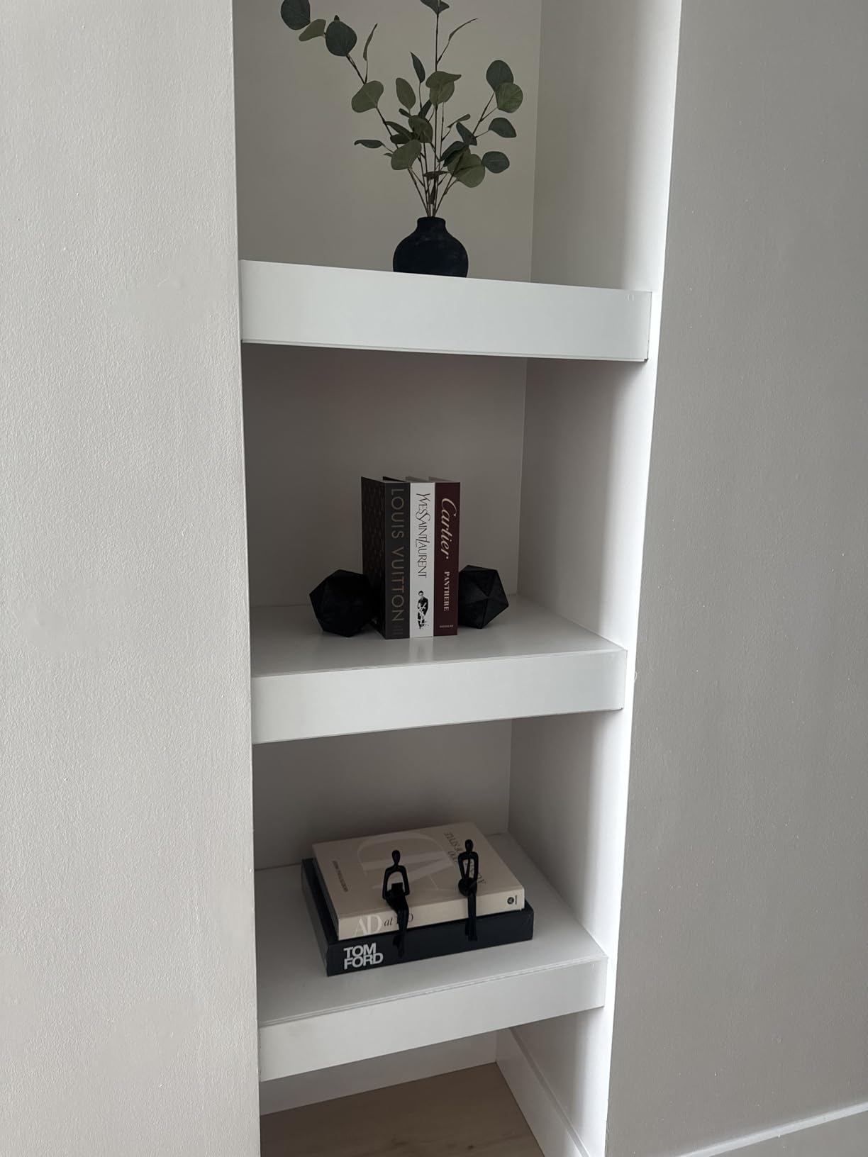 Ambipolar Geometric Decorative Ball Shaped Bookends, Modern Cast Iron Black Bookends for Office Desk, Book Shelf, Room Decor, Home Office, Book Stand or Organizer, Set of 2, Antique Black customer photo 1