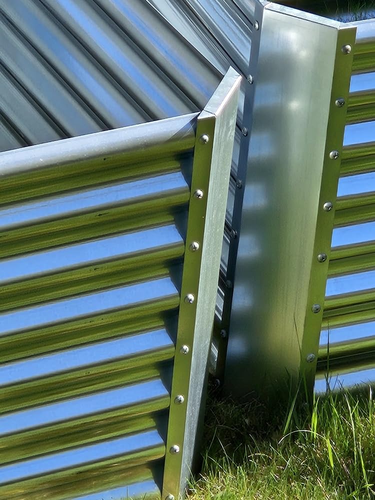 Land Guard 8×4×2 ft Galvanized Raised Garden Bed Kit, Galvanized Planter Raised Garden Boxes Outdoor, Large Metal Raised Garden Beds for Vegetables customer photo 2