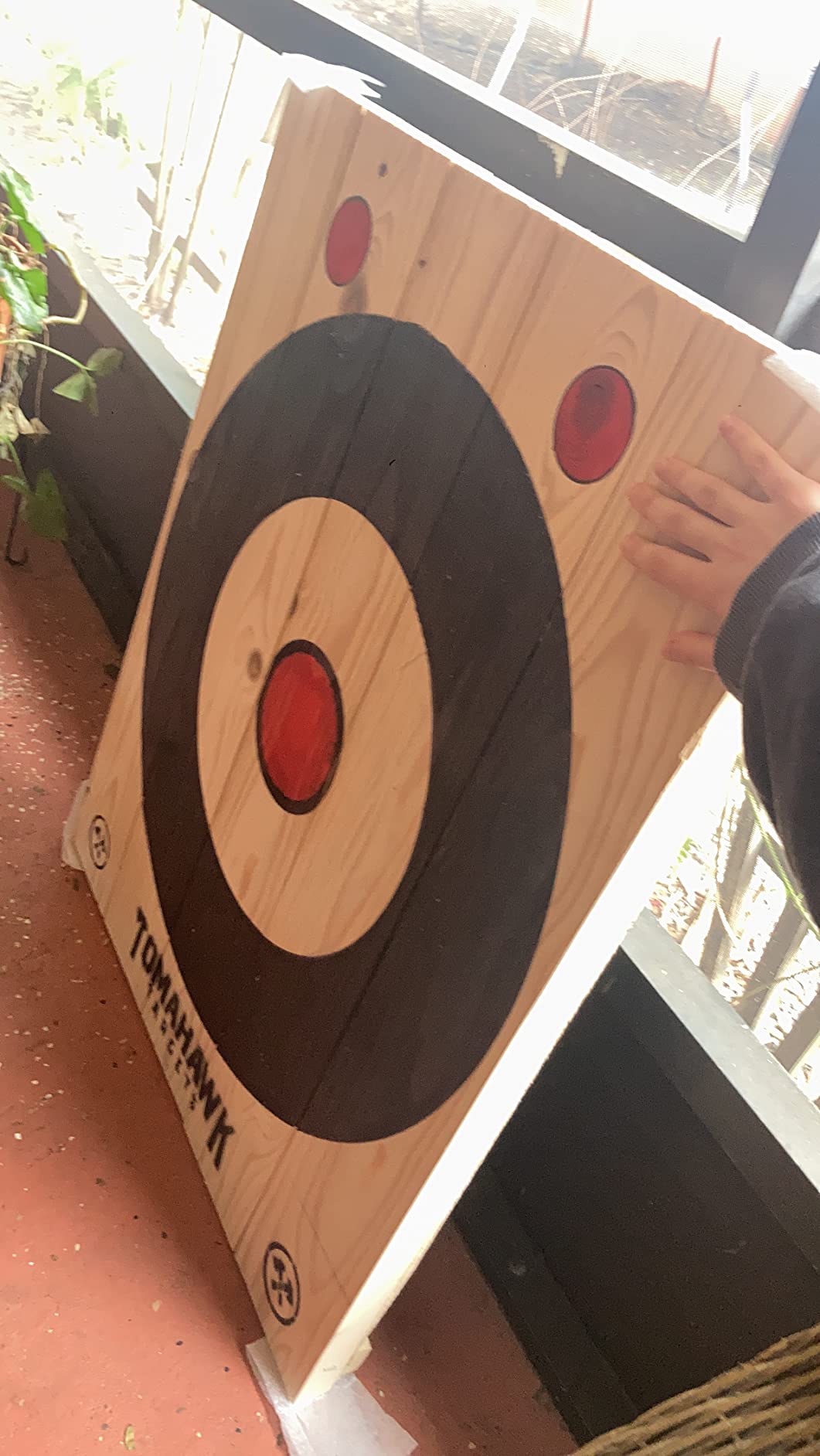 Large 2-Ring Painted Frameless Axe and Knife Throwing Target customer photo 1