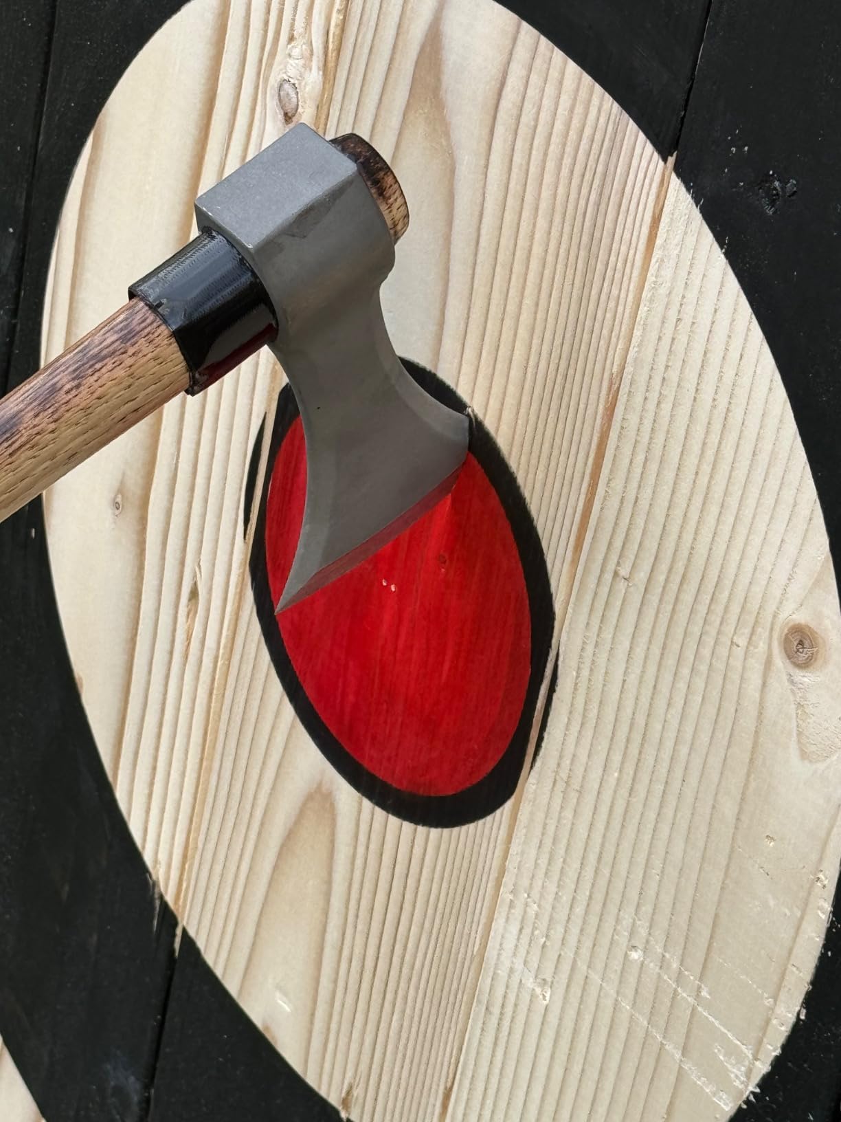 Large 2-Ring Painted Frameless Axe and Knife Throwing Target customer photo 2