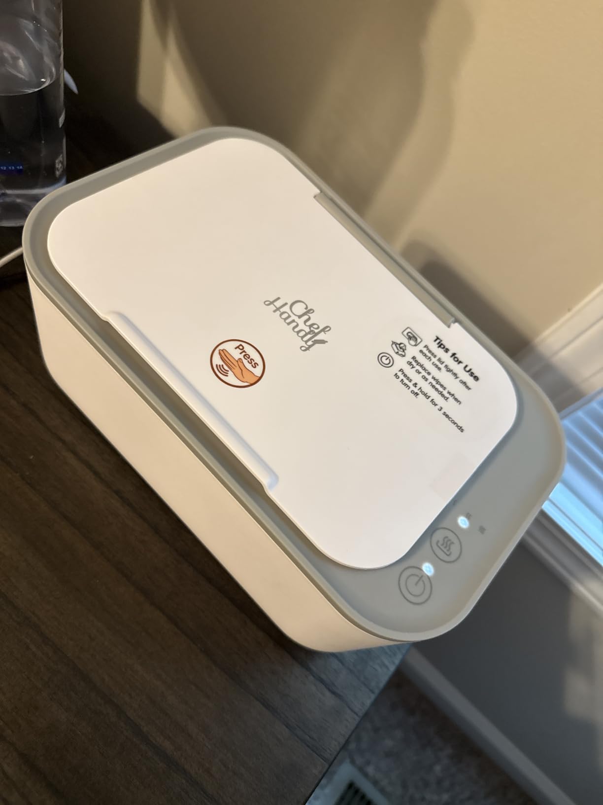 Chefhandy Baby Wipe Warmer, 3-Level Temperature Control, Silent & Even Heating, Large Capacity Wipes Dispenser for Babies & Adults, White customer photo 1