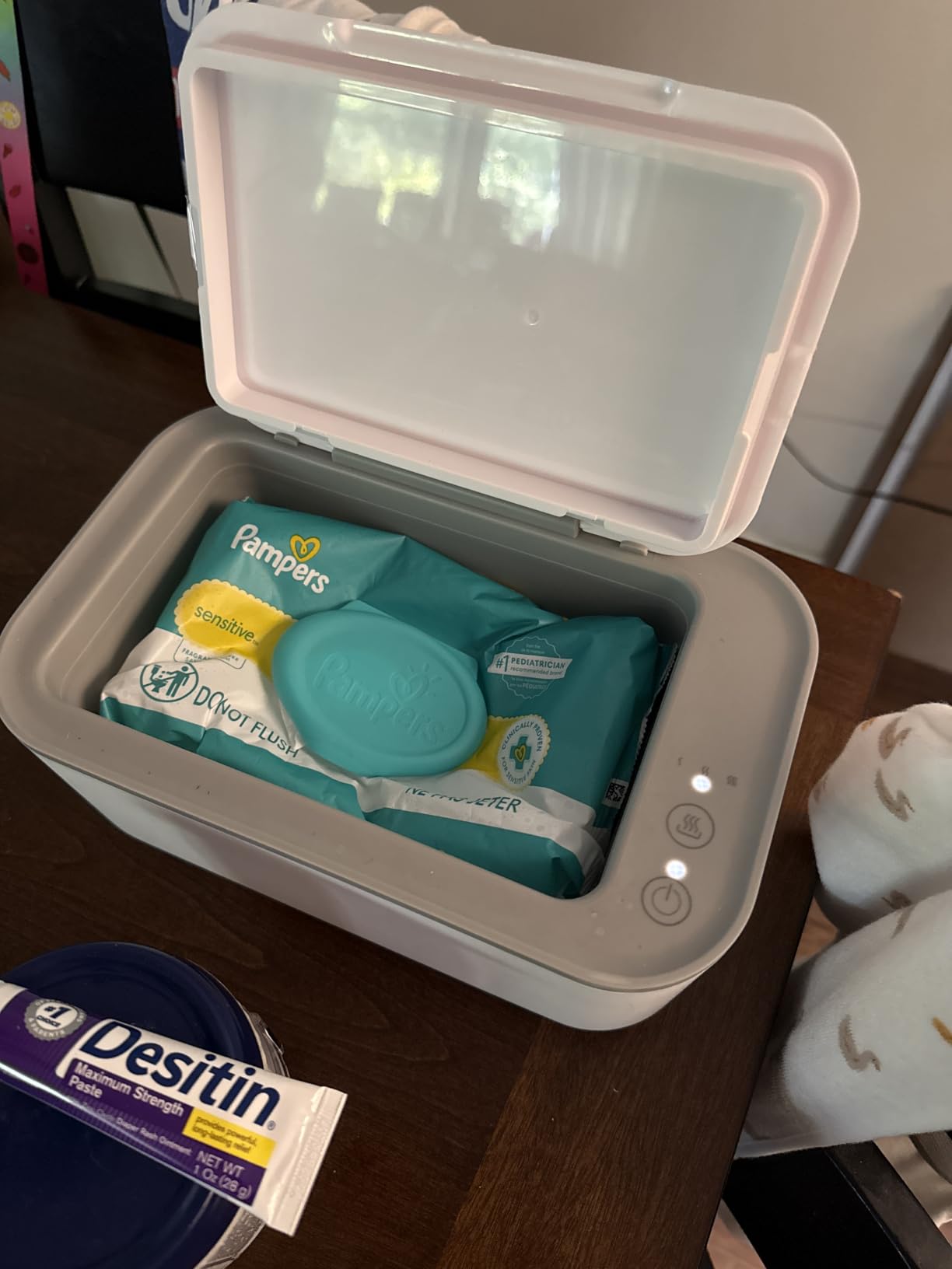 Chefhandy Baby Wipe Warmer, 3-Level Temperature Control, Silent & Even Heating, Large Capacity Wipes Dispenser for Babies & Adults, White customer photo 2