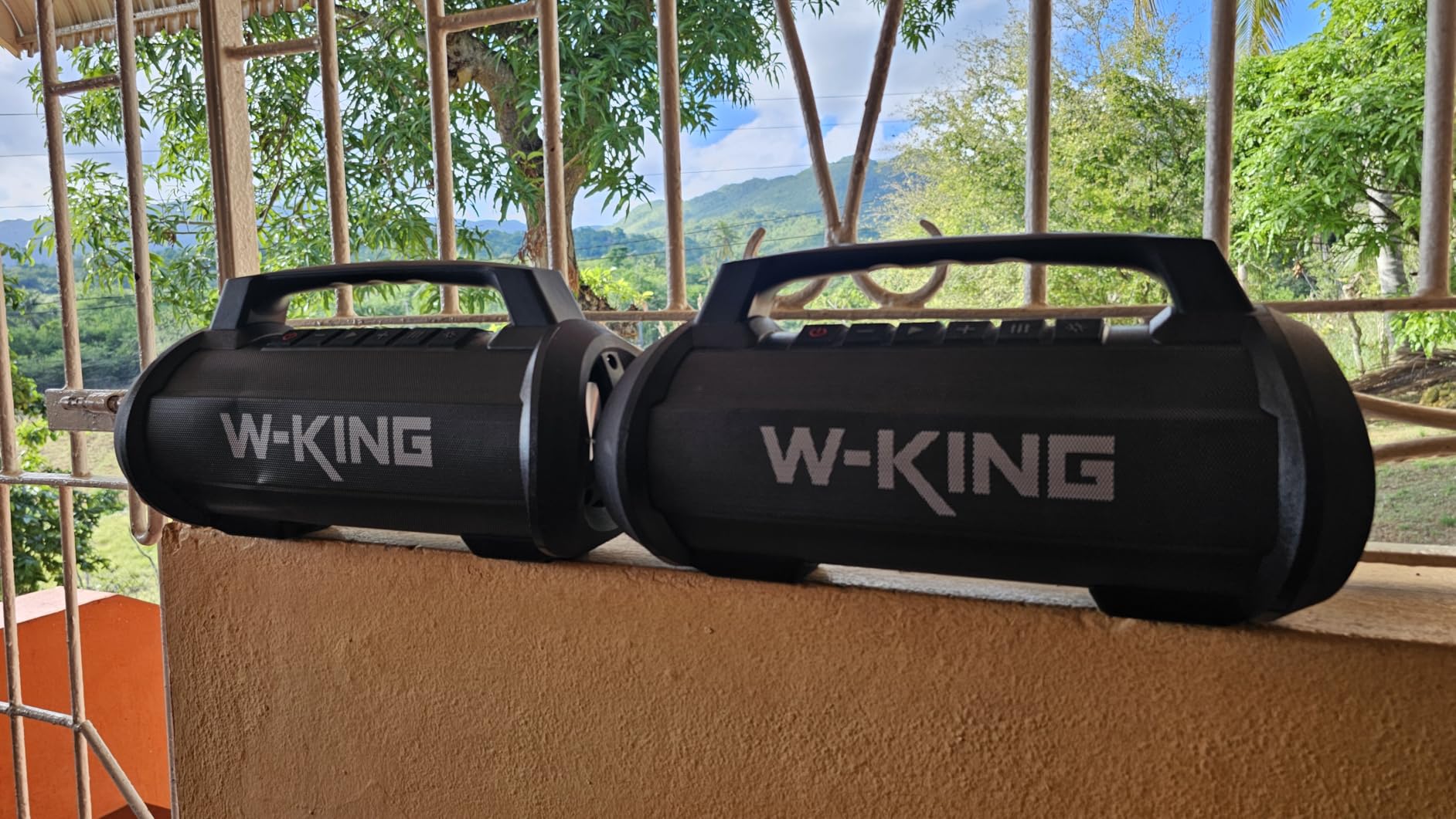 W-KING Portable Bluetooth Speaker, 120W Peak Loud Bass Boombox Outdoor | 70W Subwoofer, Stereo Pair, Deep Bass, 4 Drivers, IPX6, BT5.4, EQ, 42H, RGB, TF, Wireless Outdoor Speaker, 110dB Party Music customer photo 1