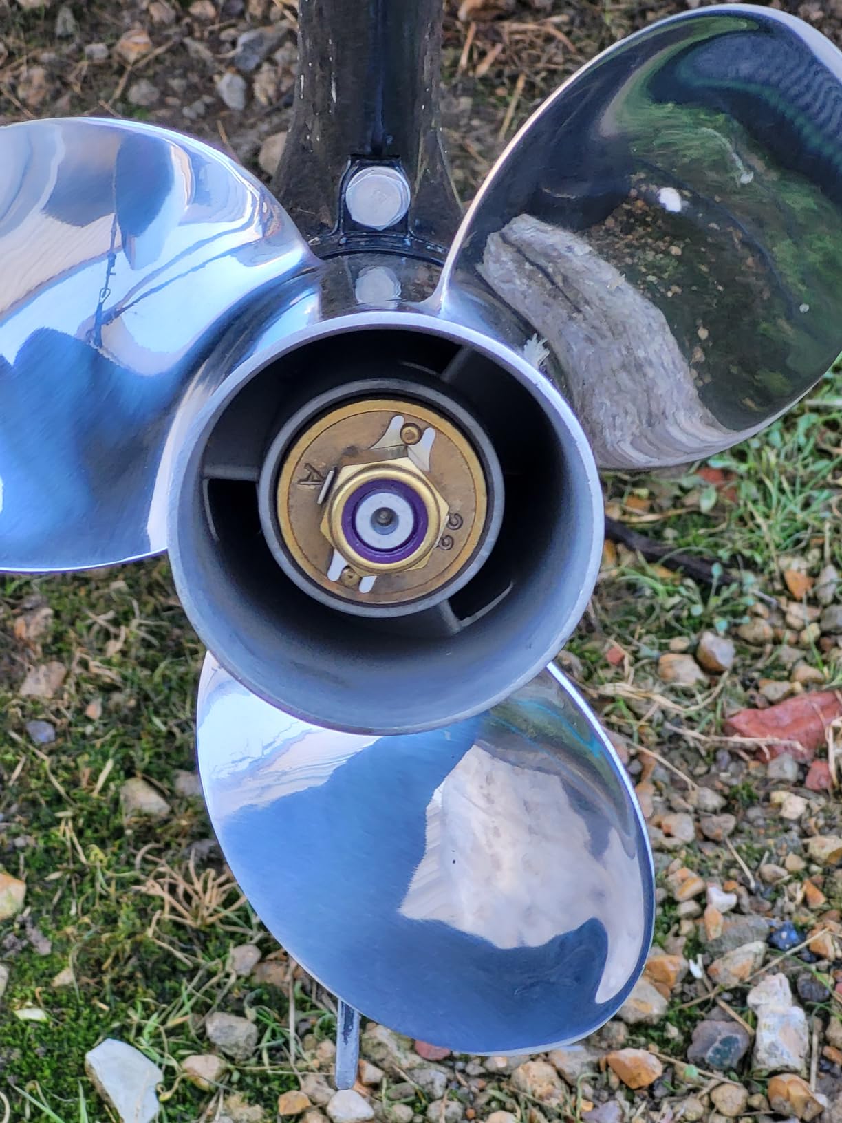 10 1/2 x13 Stainless Boat Propeller for Mercury 30-70HP 13Tooth | Replaces OEM 48-816704A45 Stainless Boat Propeller for Mercury Engine 30-70HP RH customer photo 2