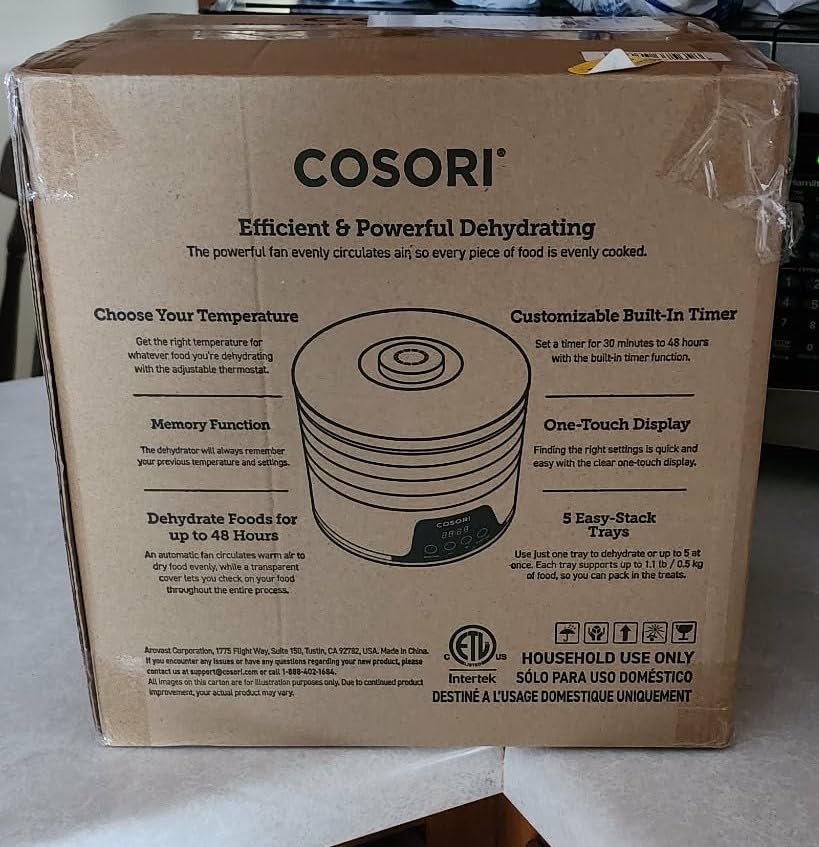 Cosori Food Dehydrator, 5 BPA-Free Trays, 165°F Temperature Control, 350W customer photo 1