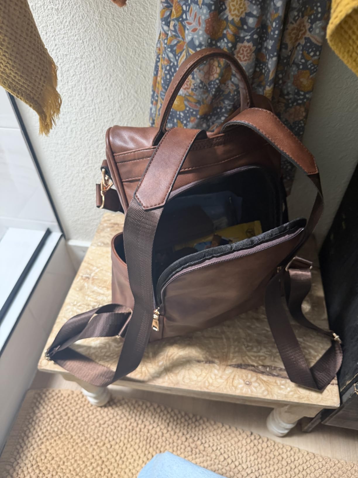 Women Backpack Purse PU Leather Anti-theft Casual Shoulder Bag Fashion Ladies Satchel Bags customer photo 1