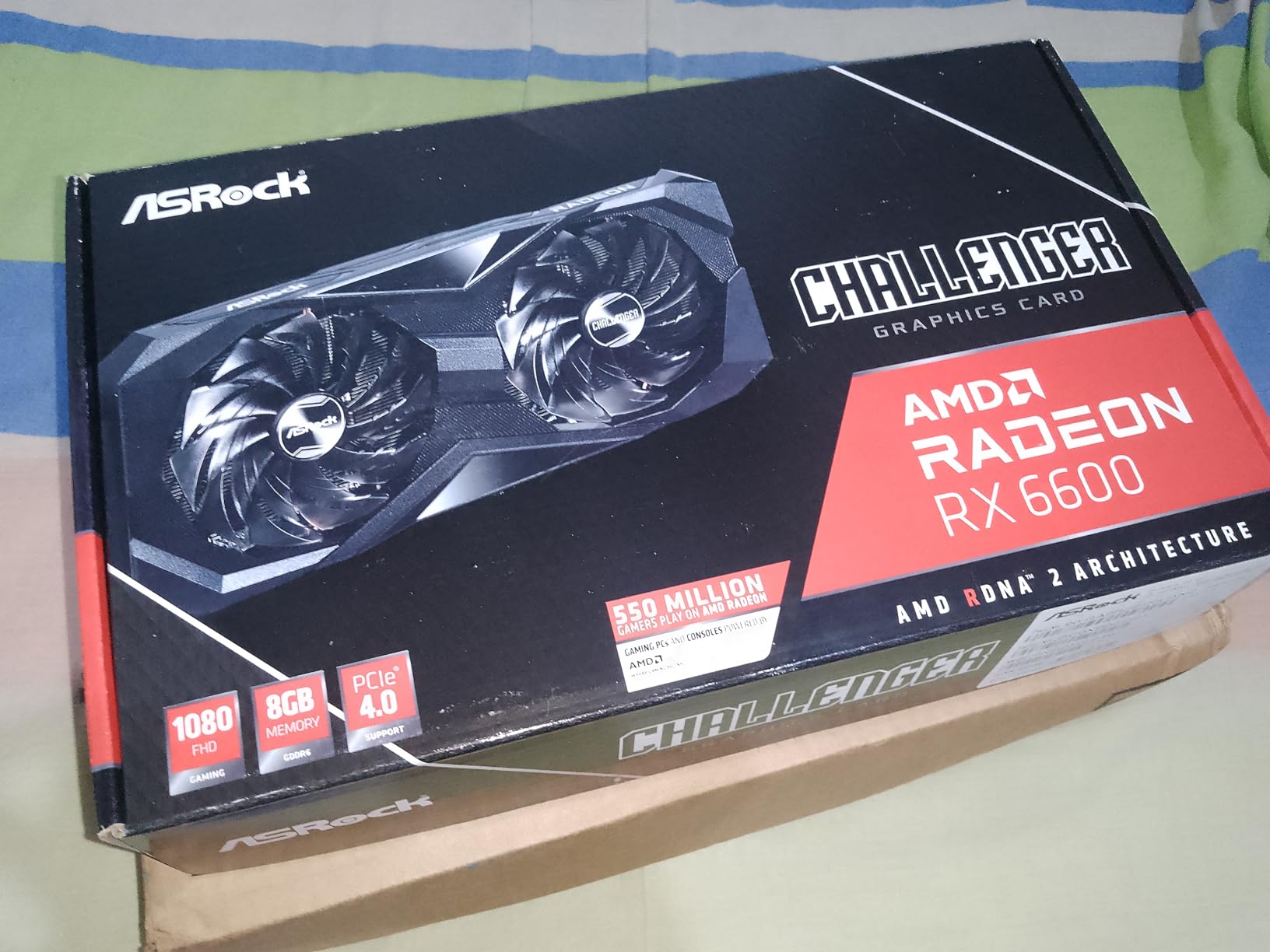 ASRock AMD Radeon RX 6600 Challenger D 8GB GDDR6 Graphics Card customer photo 2