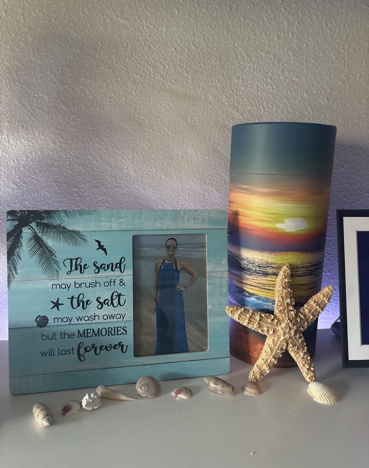 Ocean Sunset Scattering Urn - Biodegradable Scatter Tube for Ashes - Cremation Urn for Adult Ashes (Small) customer photo 2