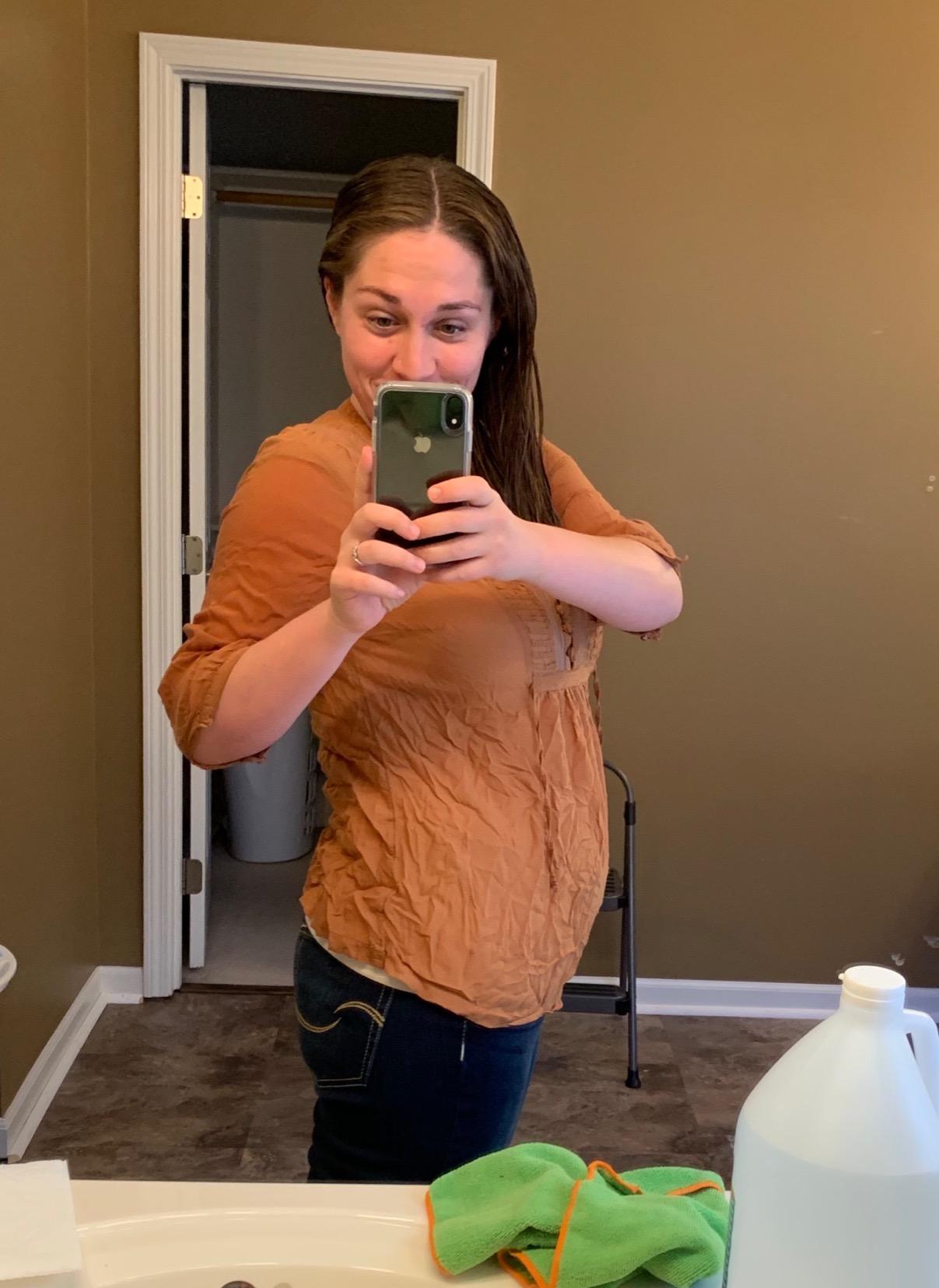 Women's Totally Shaping Mid Rise Straight Jeans customer photo 1